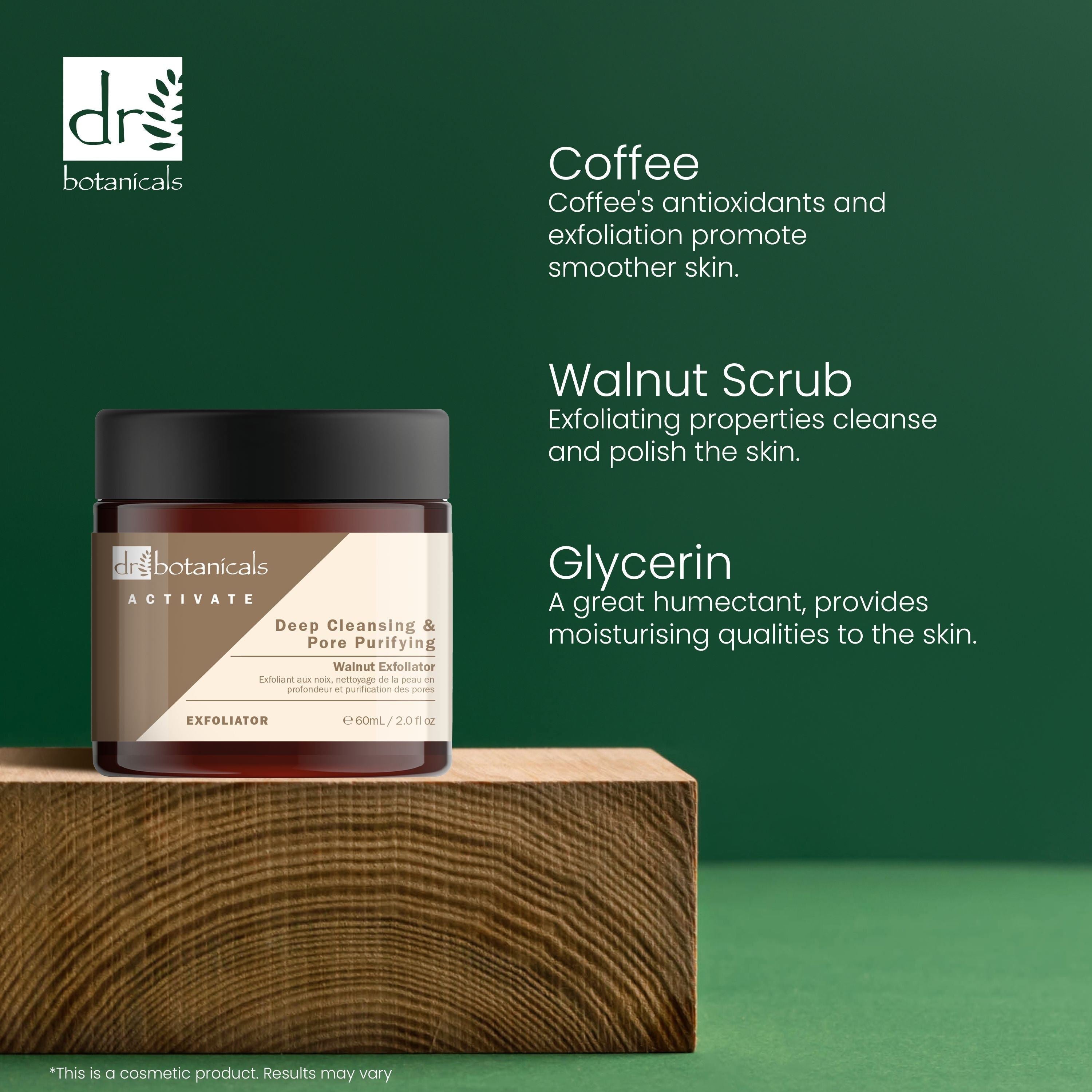Aktivieren Sie das Tiefenreinigende und Porenverfeinernde Walnuss-Peeling 60 ml Doppelpack