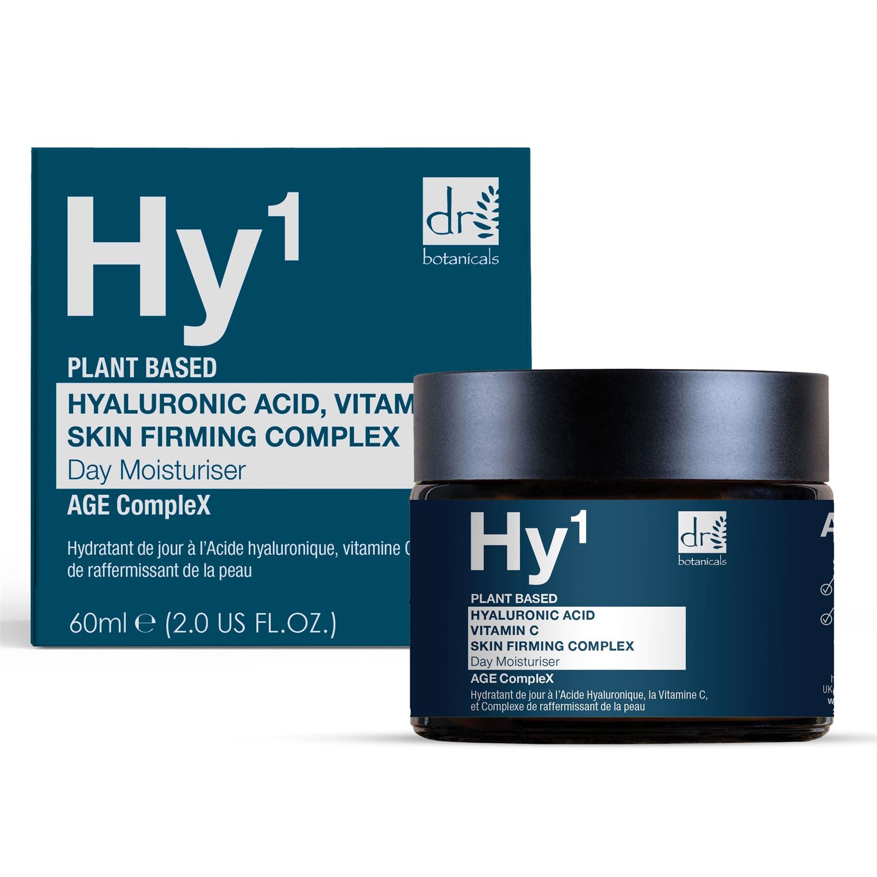 Tagescreme mit 1 % Hyaluronsäure, 1 % Vitamin C und 1 % Hautstraffender Komplex, 60 ml