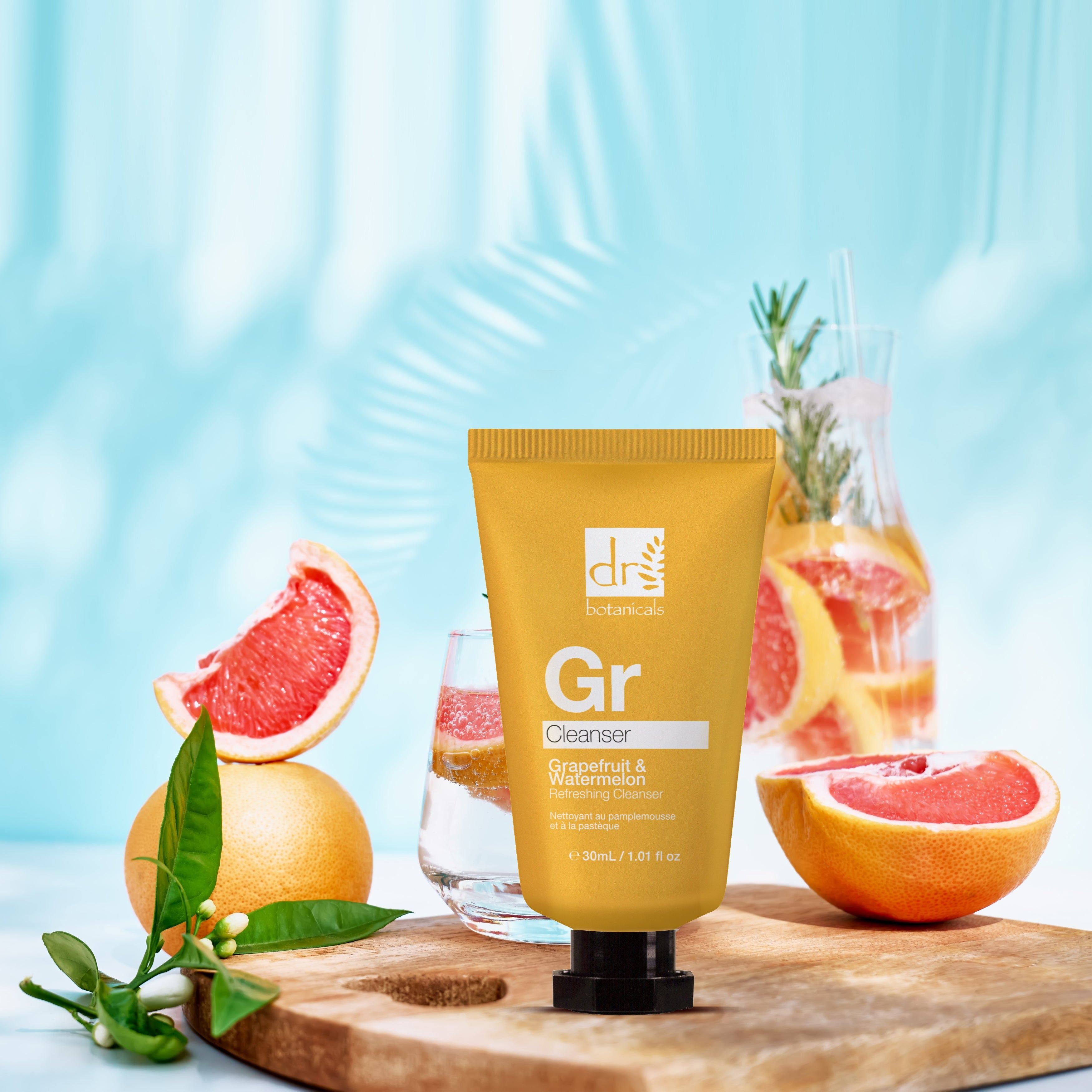 Erfrischendes Reinigungsduo aus Grapefruit und Wassermelone