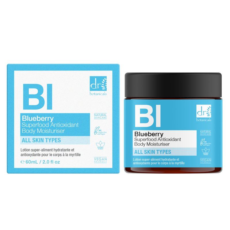 Crème hydratante corporelle antioxydante à la myrtille (60 ml)