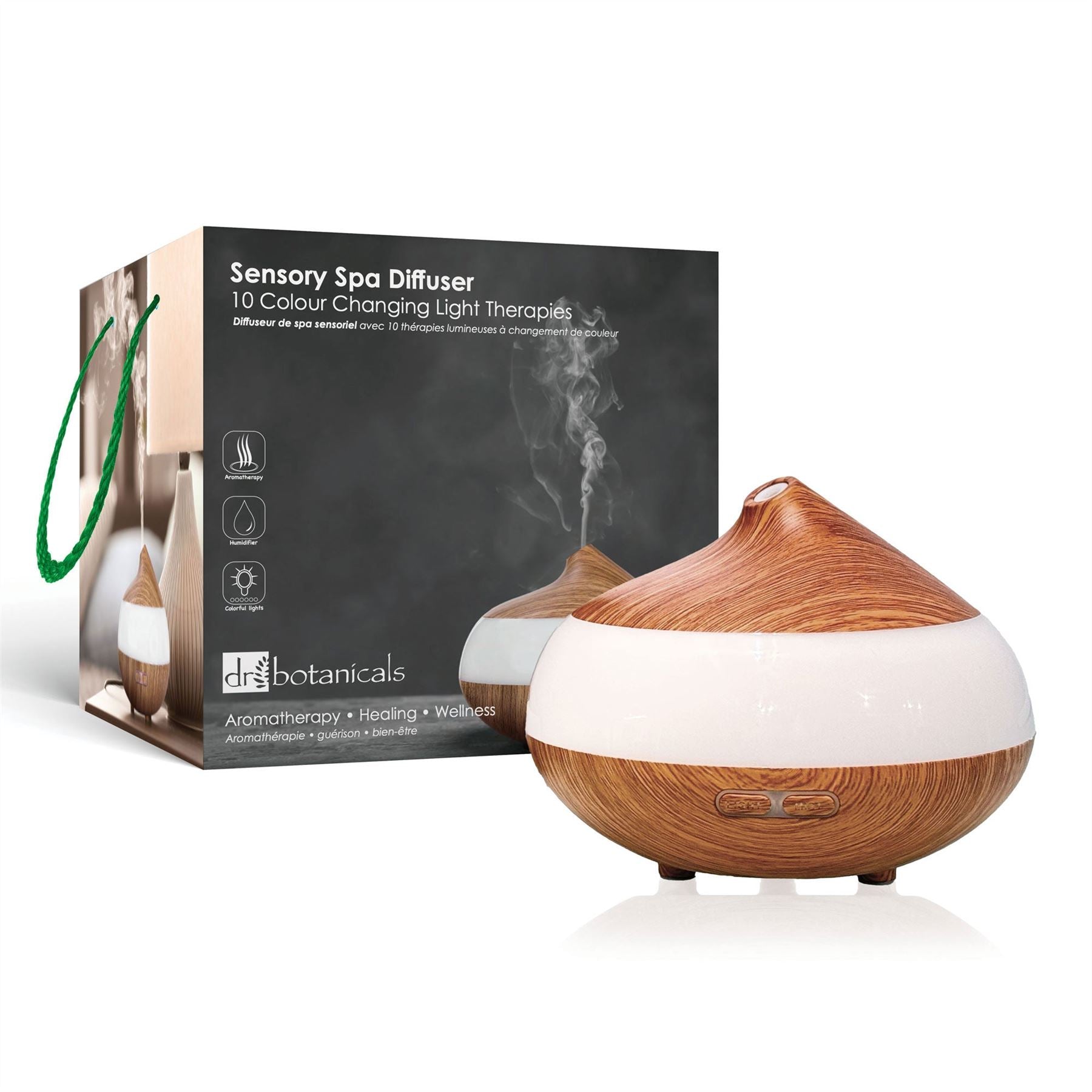 Bio-Balancing Aroma-Diffusor aus Holz mit digitaler Abdeckung