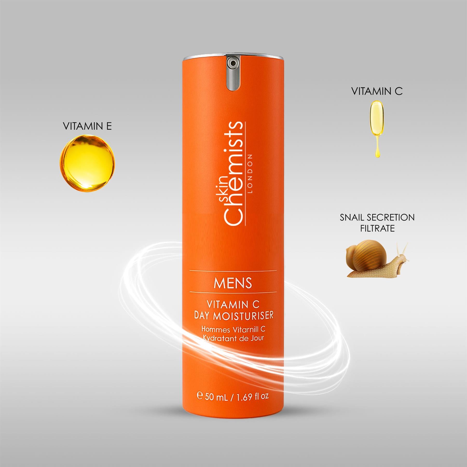 Hidratante facial de día de vitamina C para hombre 50ml
