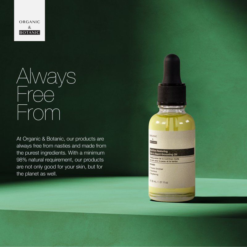Nutrition Restoring Skin & Beard Grooming Oil 30ml - skinChemists