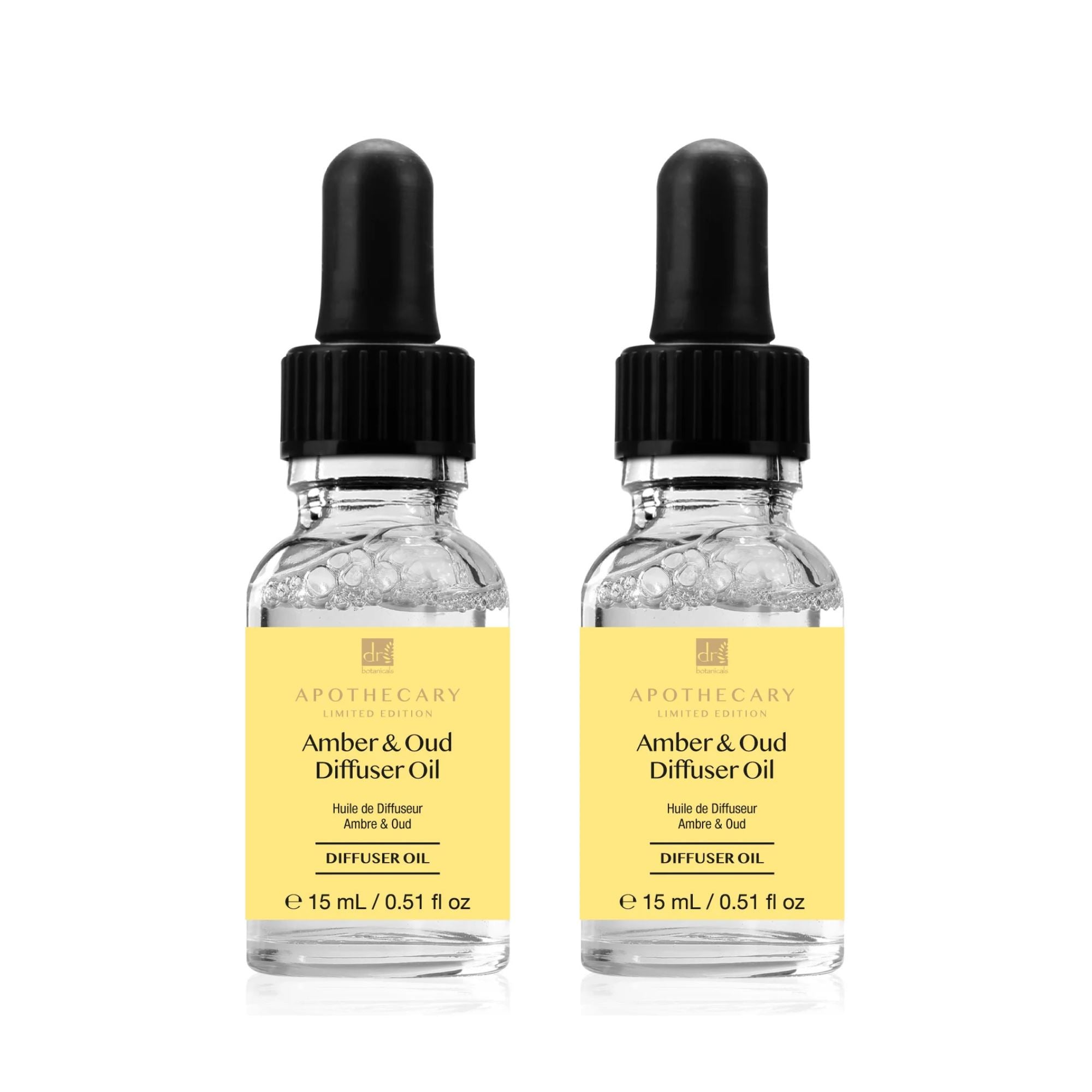 Tiefenentspannendes Amber- und Oud-Diffusoröl, 15 ml, Doppelpack zum Sparen