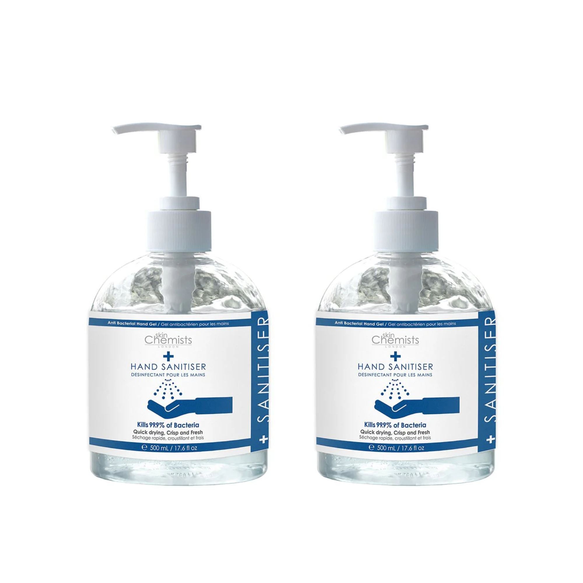 Lot de 2 flacons de gel hydroalcoolique 500 ml Ă prix avantageux