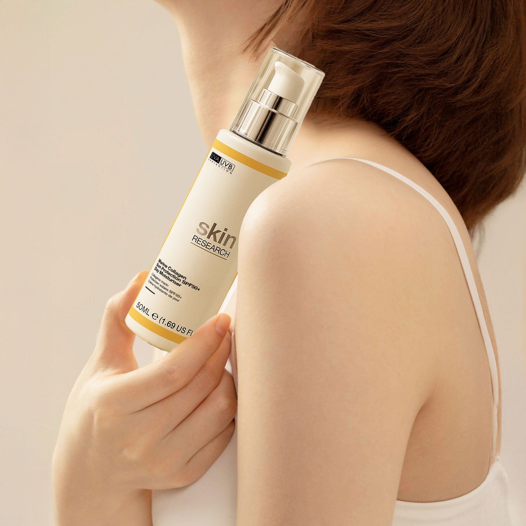 Crème hydratante anti-âge avec protection solaire SPF 50, 50 ml