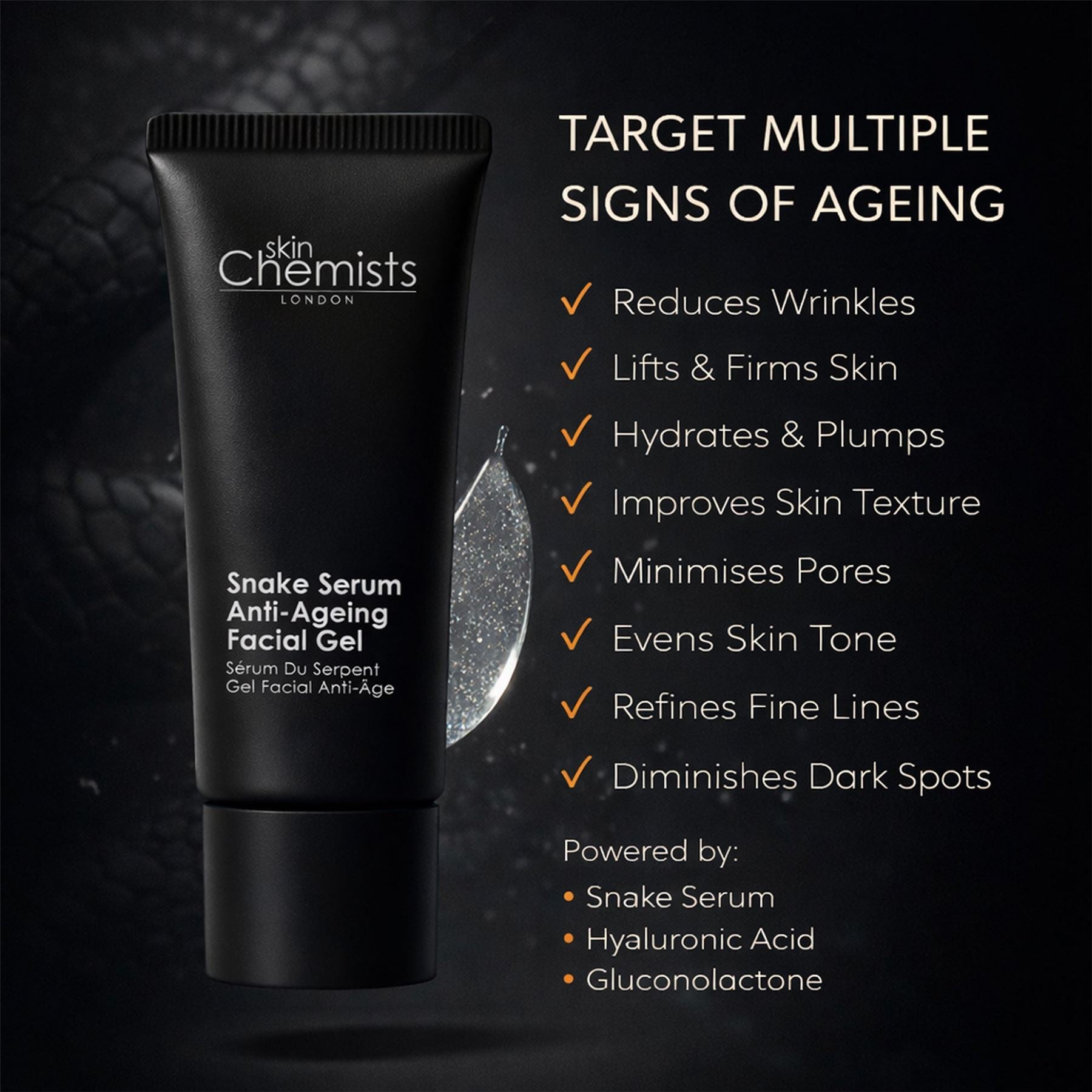 skinChemists Snake Venom Anti-Wrinkle Facial Serum 30ml