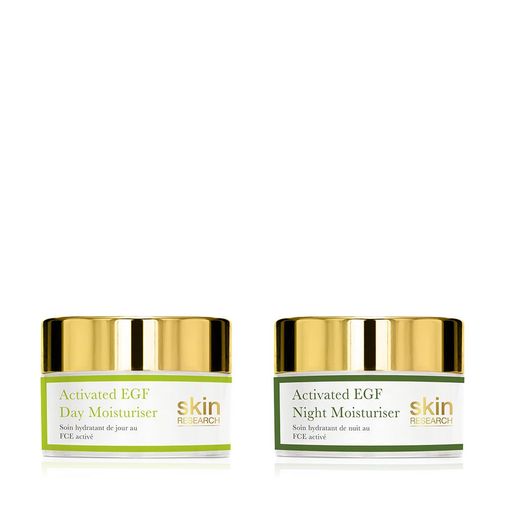 Anti-Aging-Feuchtigkeitspflege-Geschenkset mit aktiviertem EGF für Tag und Nacht