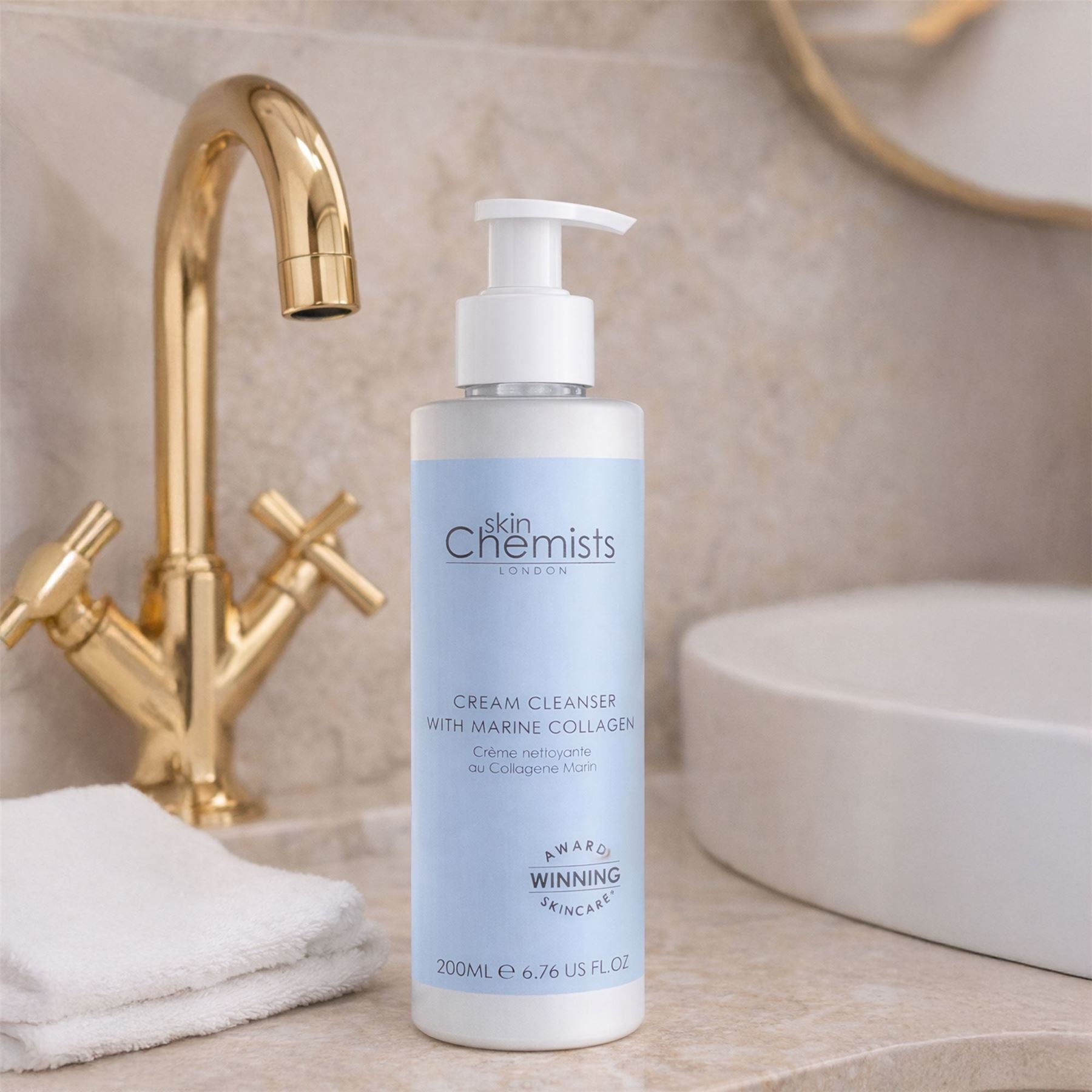 skinChemists Anti-Ageing Foaming Gel Cleanser with Marine Collagen 200ml