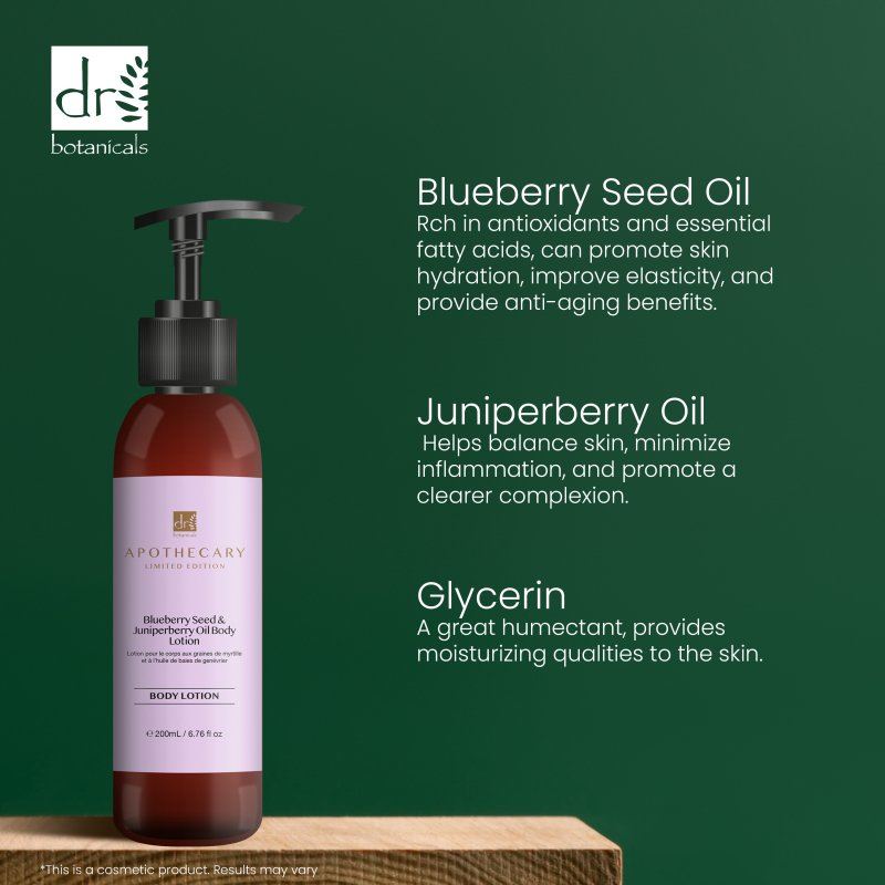 Blueberry Seed & Juniperberry Oil Body Lotion 200ml - skinChemists
