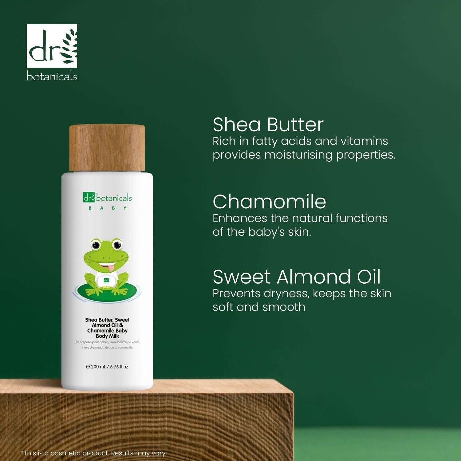Baby-Körperlotion mit Süßmandelöl und Kamille, 200 ml