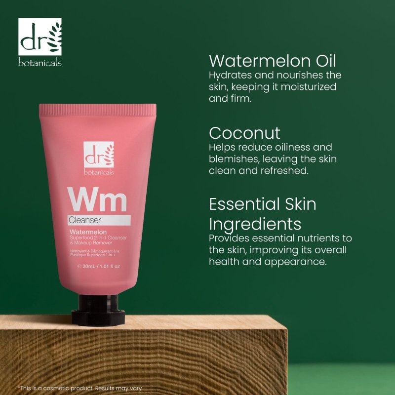 Wassermelonen-Superfood 2-in-1 Reinigungsgel & Make-up-Entferner 30 ml