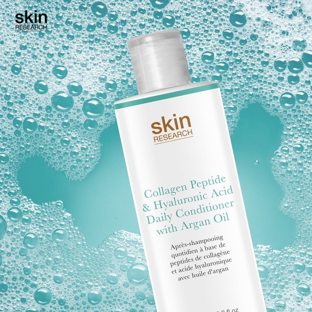 Après-shampoing quotidien au collagène, peptides et acide hyaluronique, enrichi en huile d'argan 250 ml