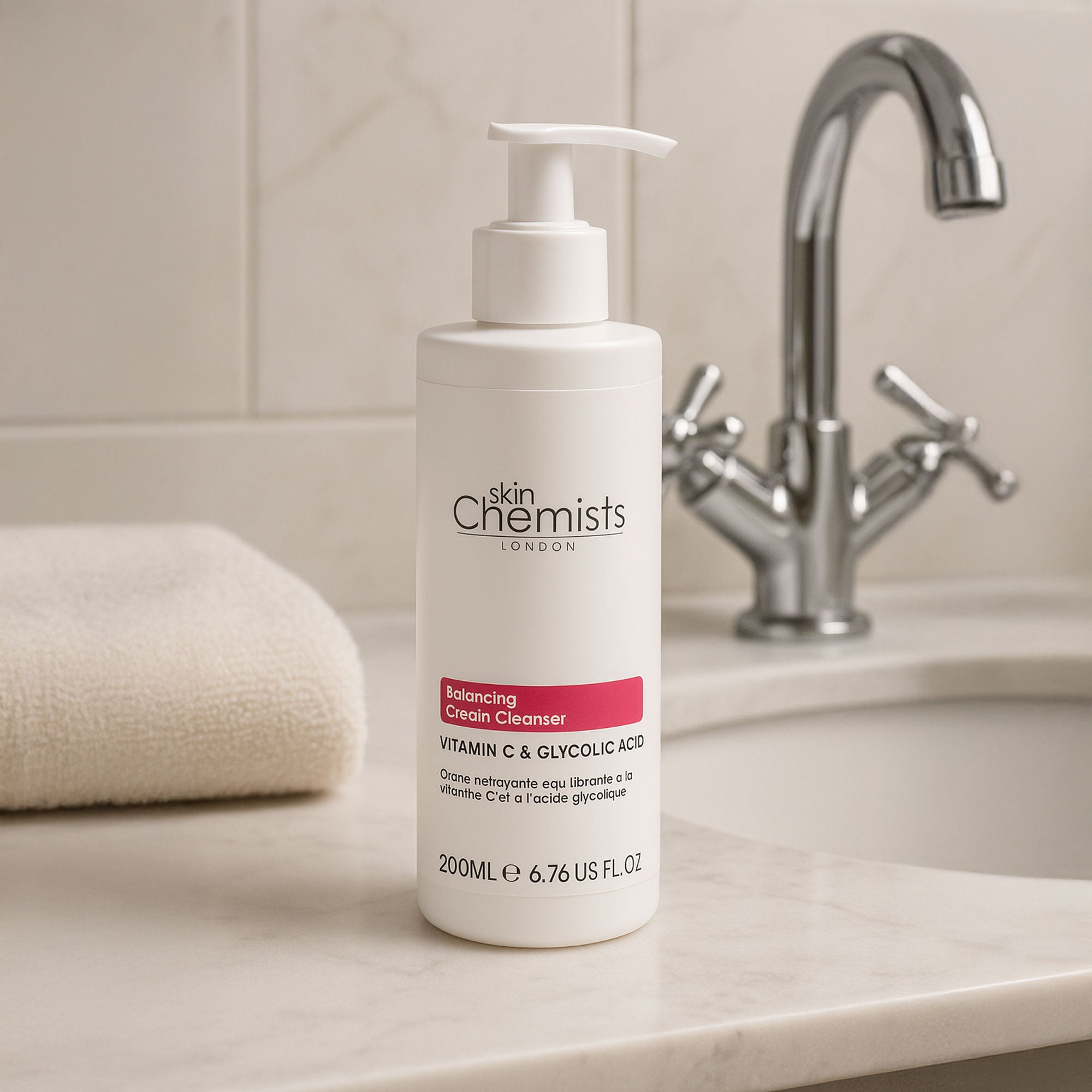 Ausgleichender Reinigungsschaum mit Vitamin C und Glykolsäure, 200 ml