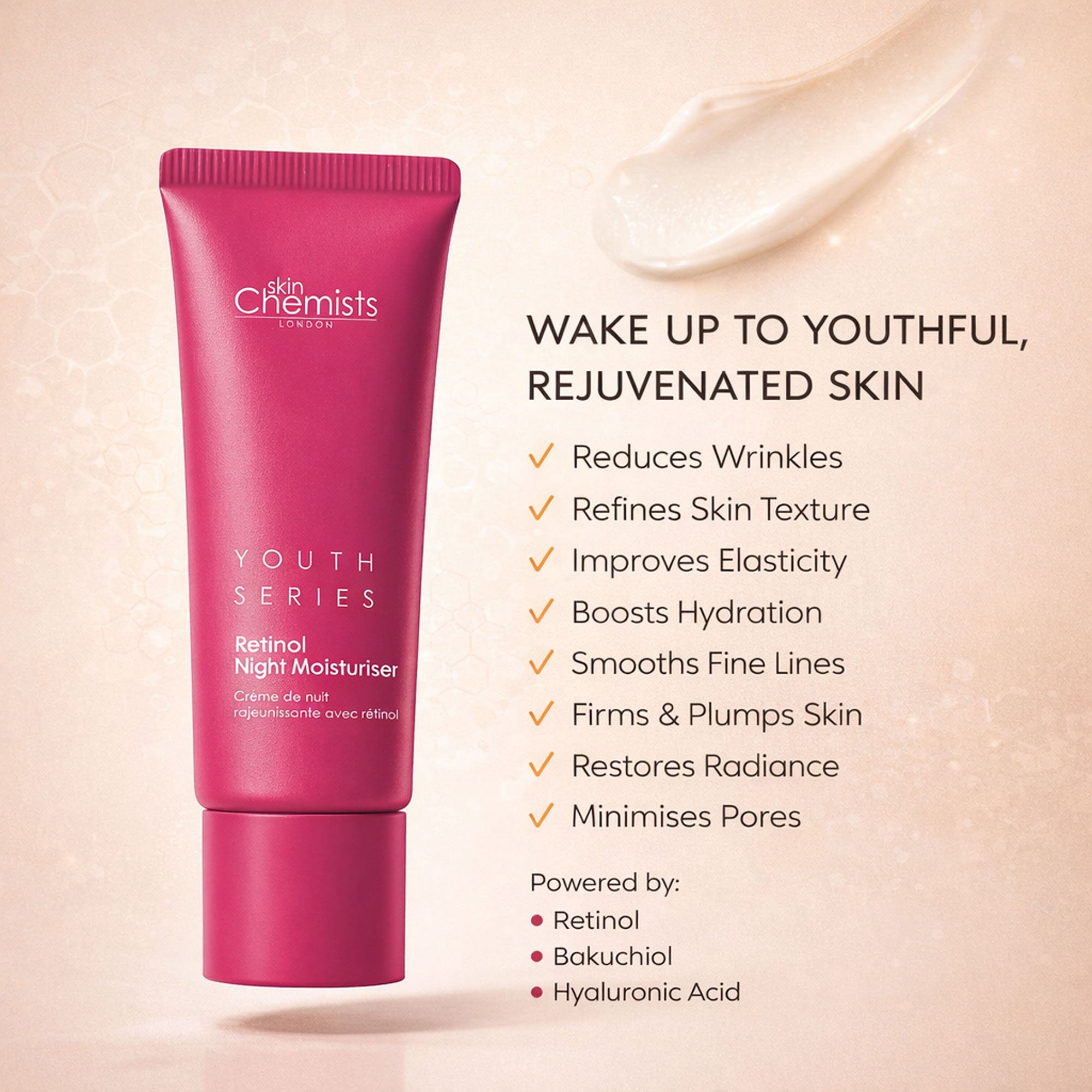 skinChemists Retinol Bakuchiol Nachtcreme Anti-Aging 50ml