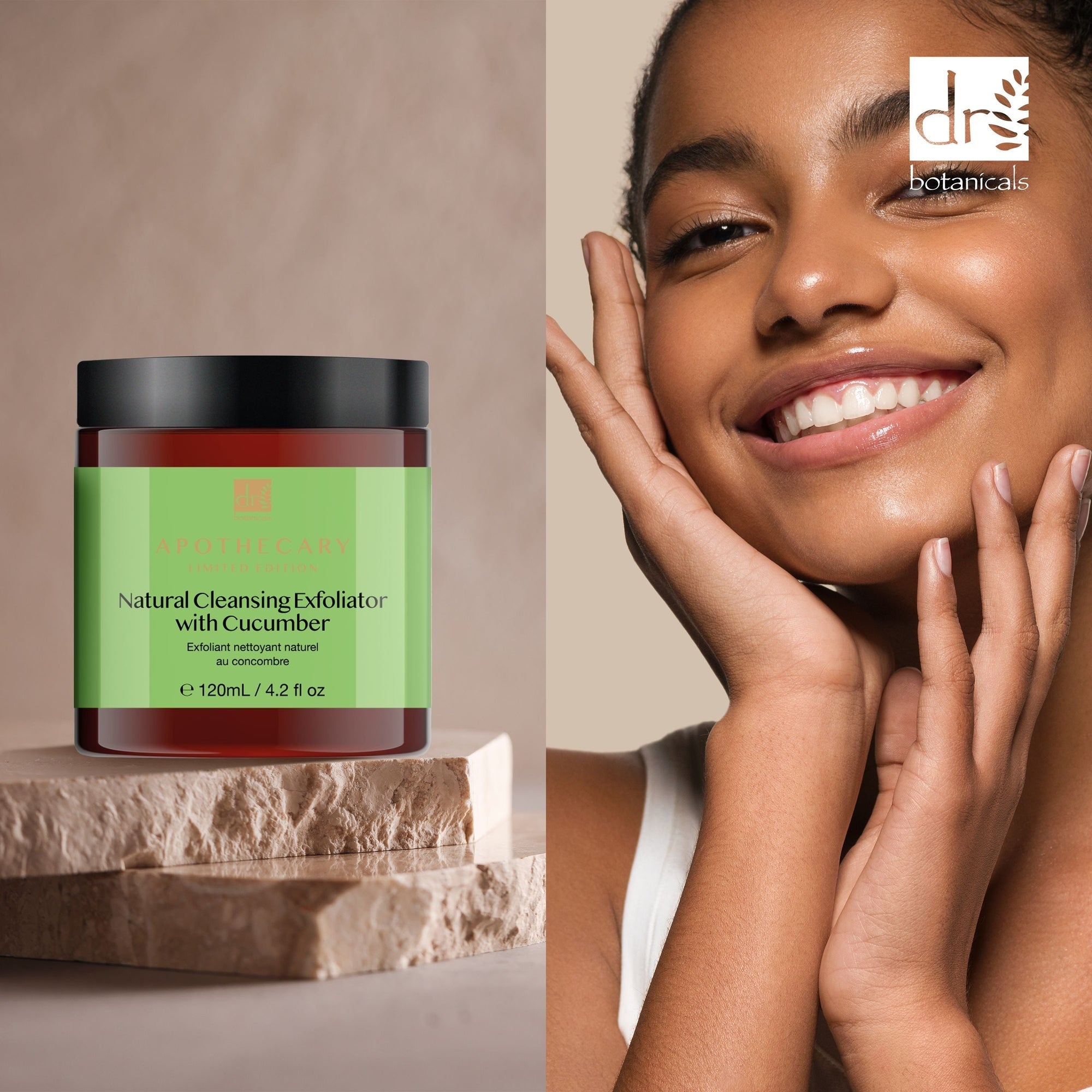 Natürliches Reinigungspeeling mit Gurke, 120 ml