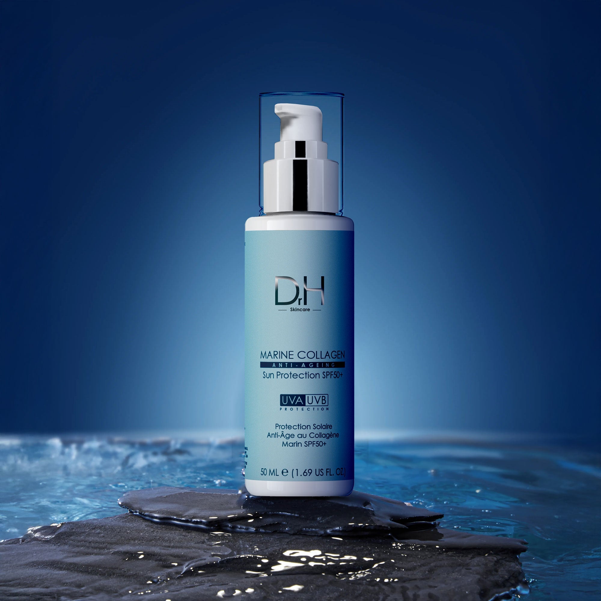 Anti-Aging-Sonnenschutz mit Meereskollagen, LSF 50, 2 x 50 ml, Doppelpackung