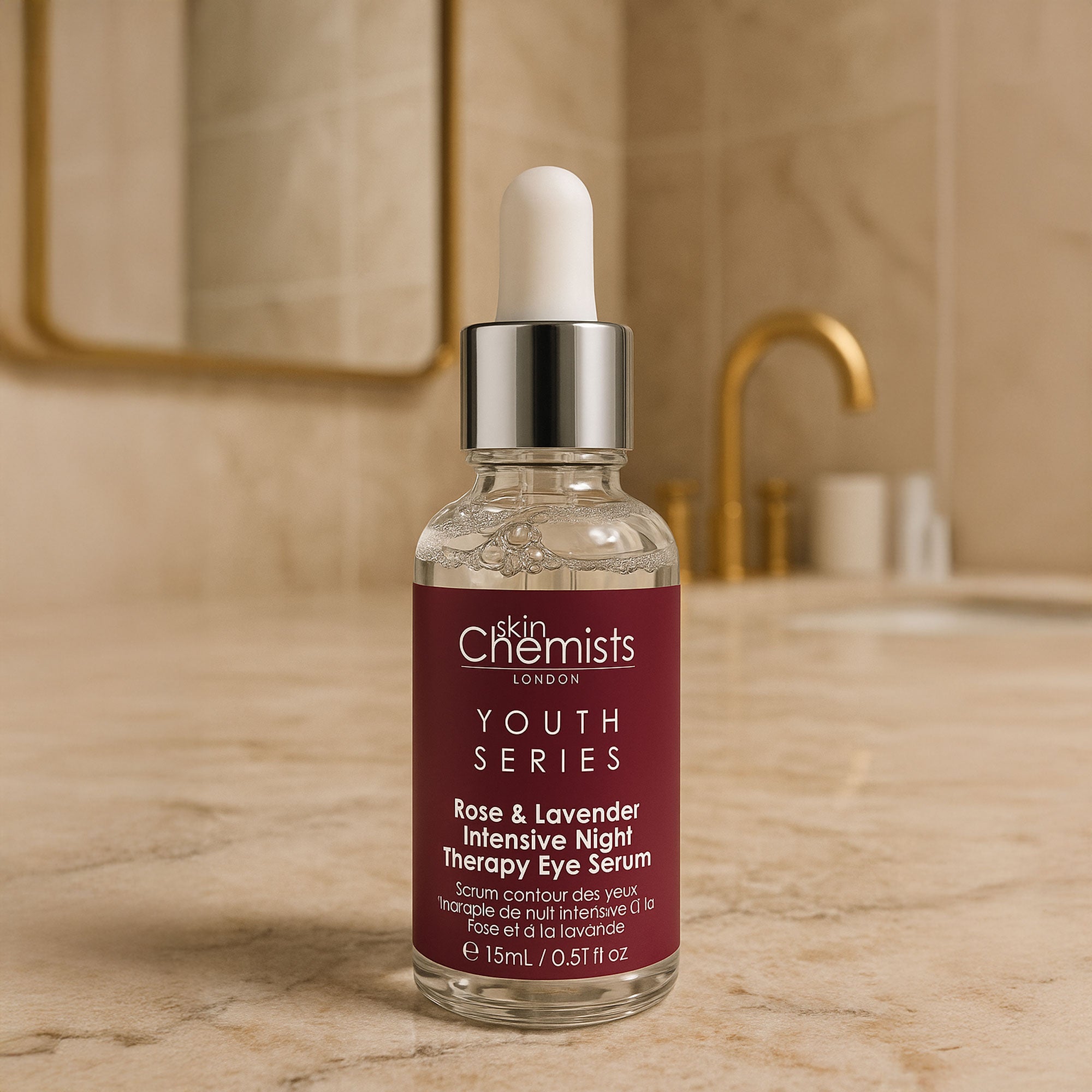 Sérum contour des yeux Youth Series Rose & Lavande Soin Intensif Nuit 15 ml