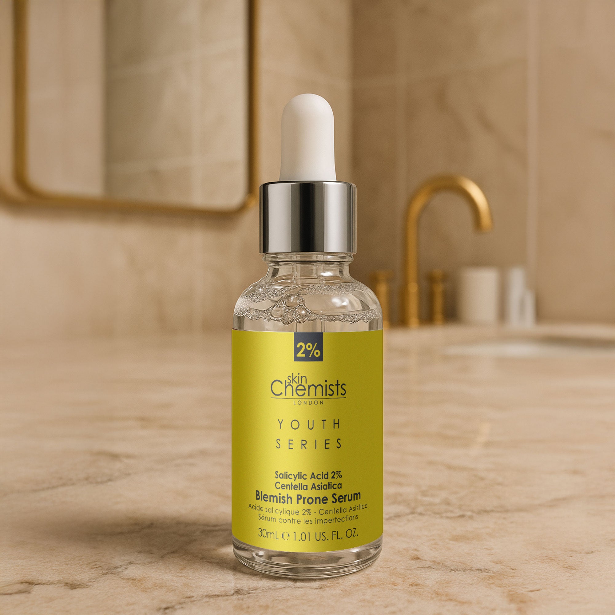 Youth Series Akne-Serum mit 2 % Salicylsäure und 3 % Centella Asiatica, 30 ml