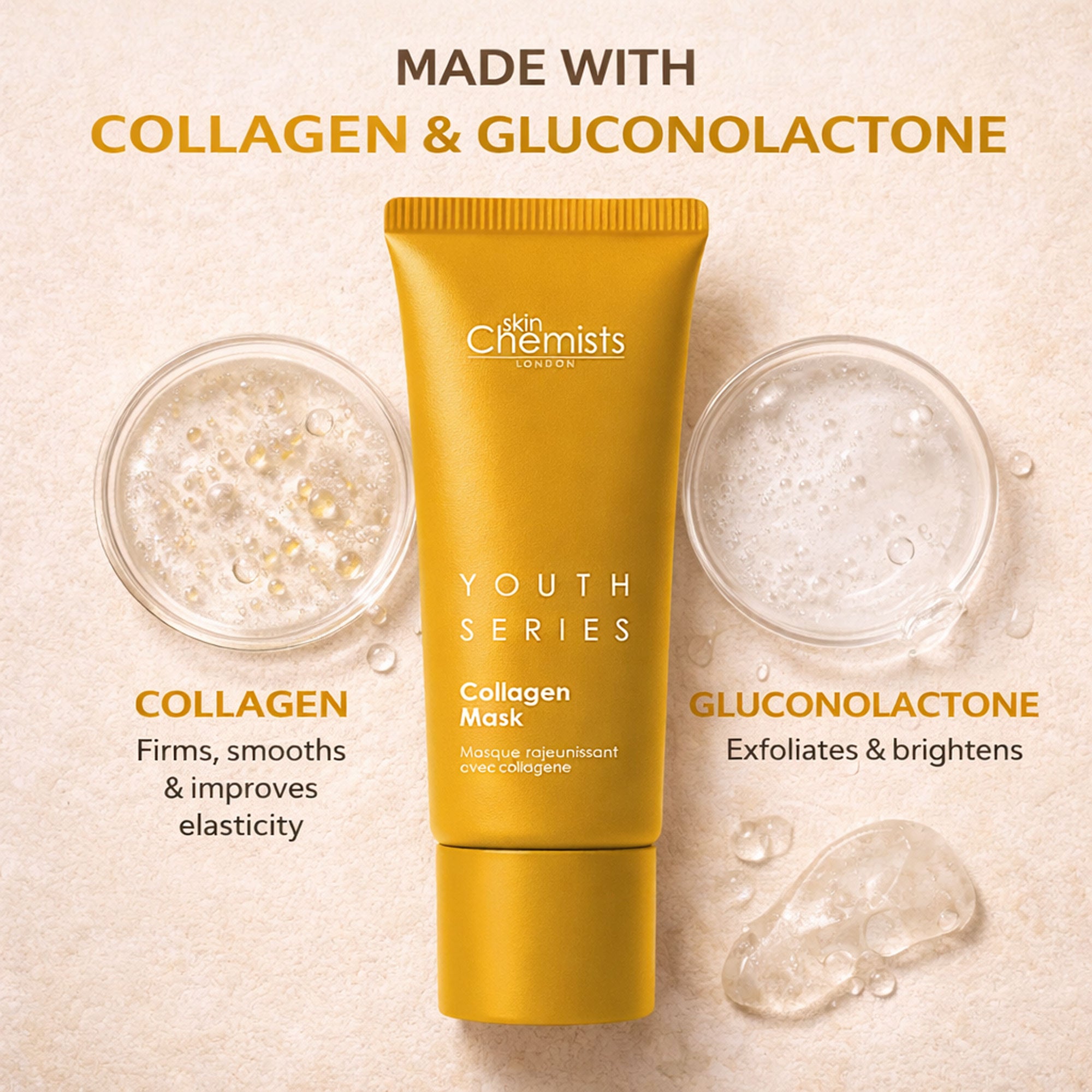 Masque au collagène 1 % de la gamme Jeunesse 50 ml