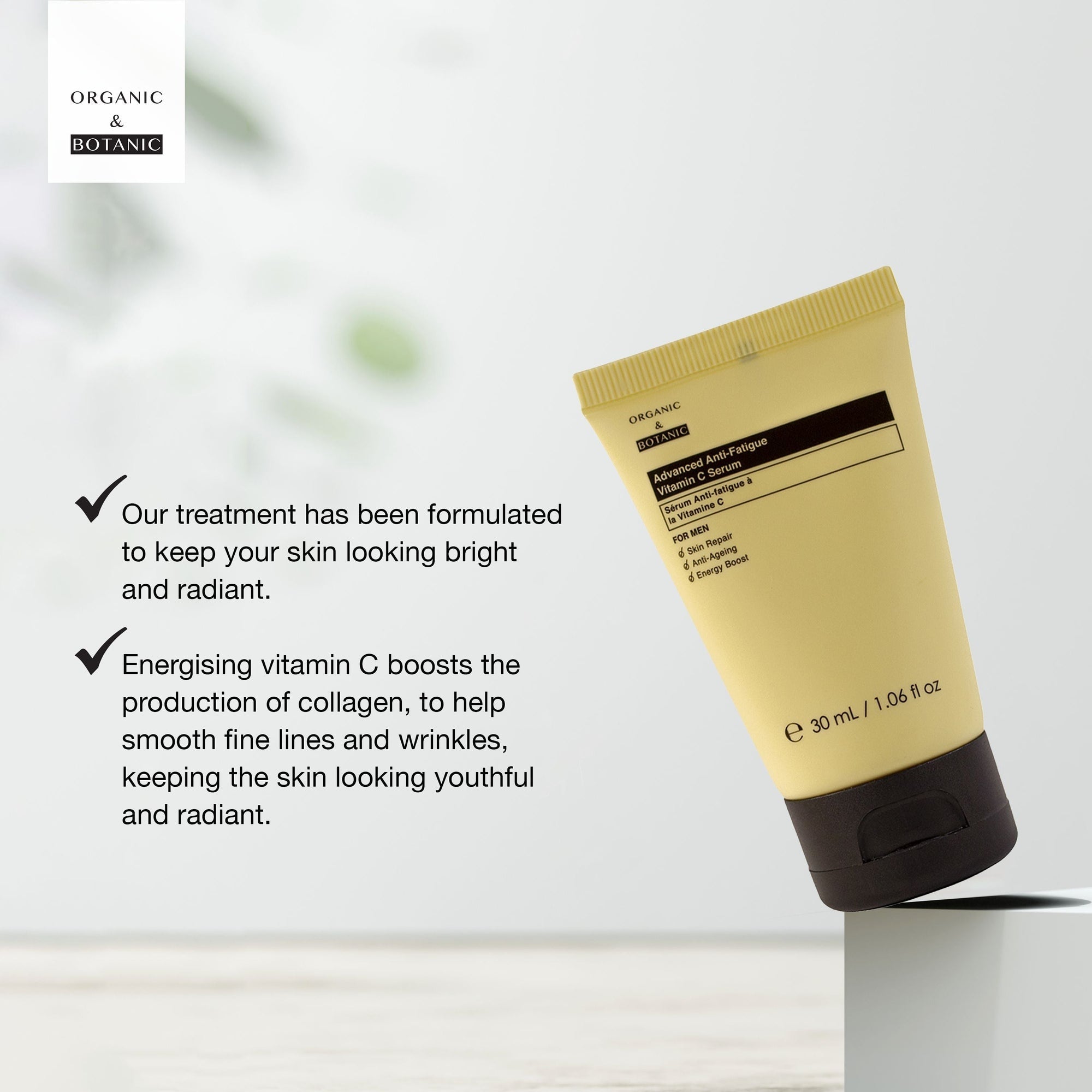 Hochwirksames Anti-Müdigkeits-Vitamin-C-Serum für Männer, 30 ml