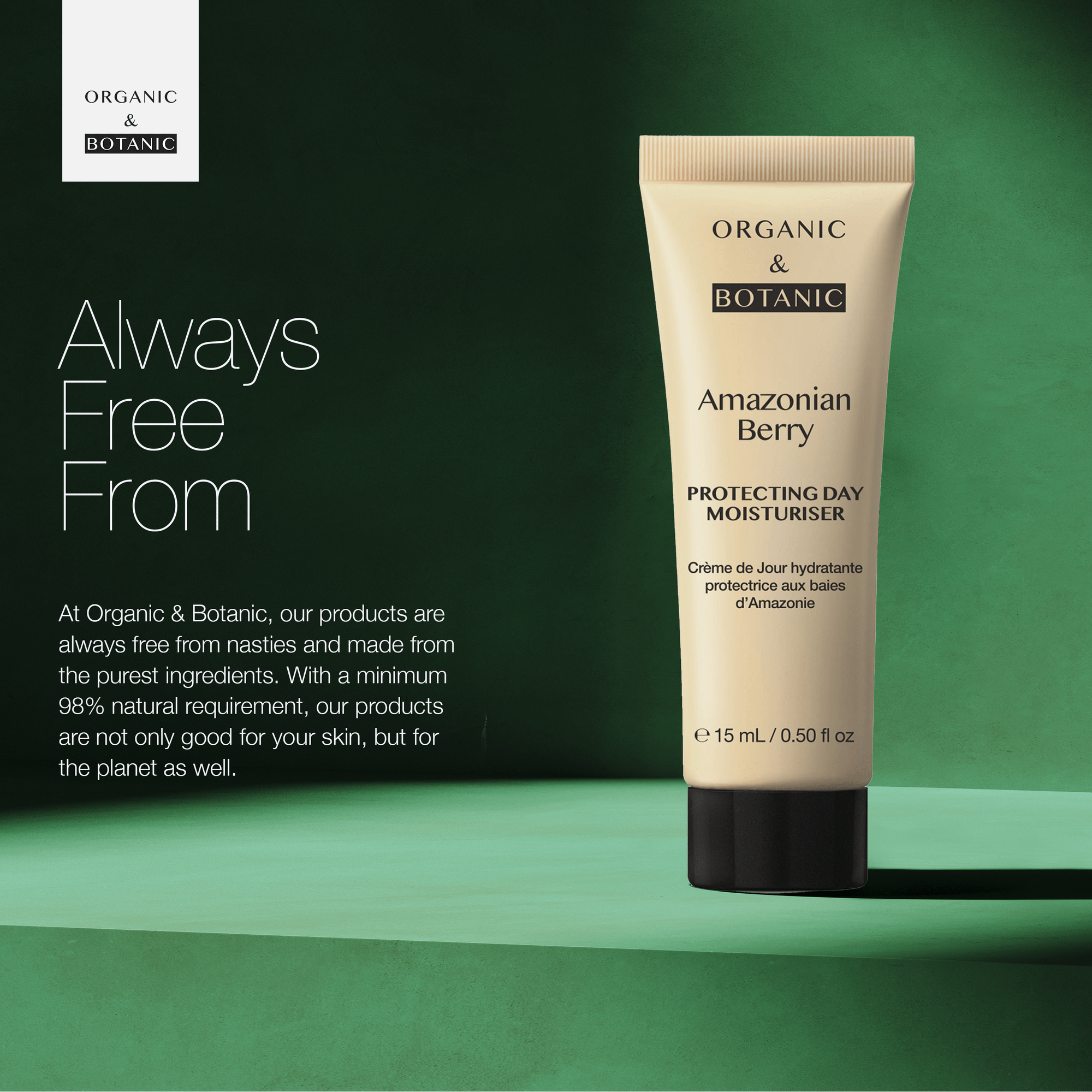 Anti-Aging Tagescreme mit Amazonasbeerenextrakt, 2 x 15 ml, Doppelpackung