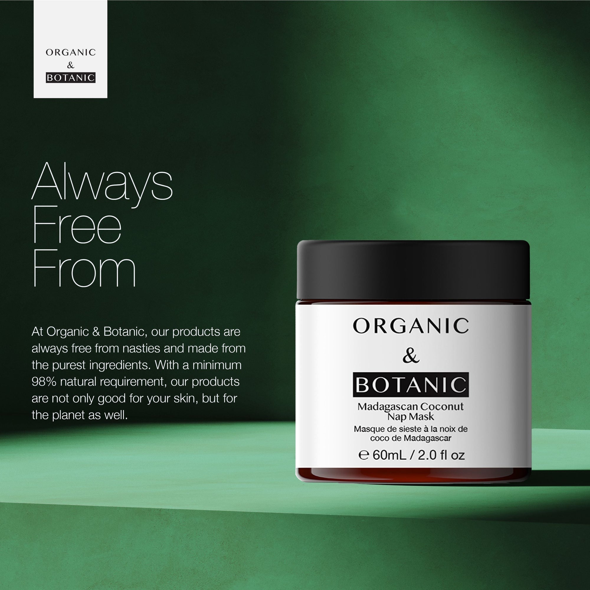 Madagaskar-Kokosnuss-Schlafmaske 60 ml x 2 Duo-Pack