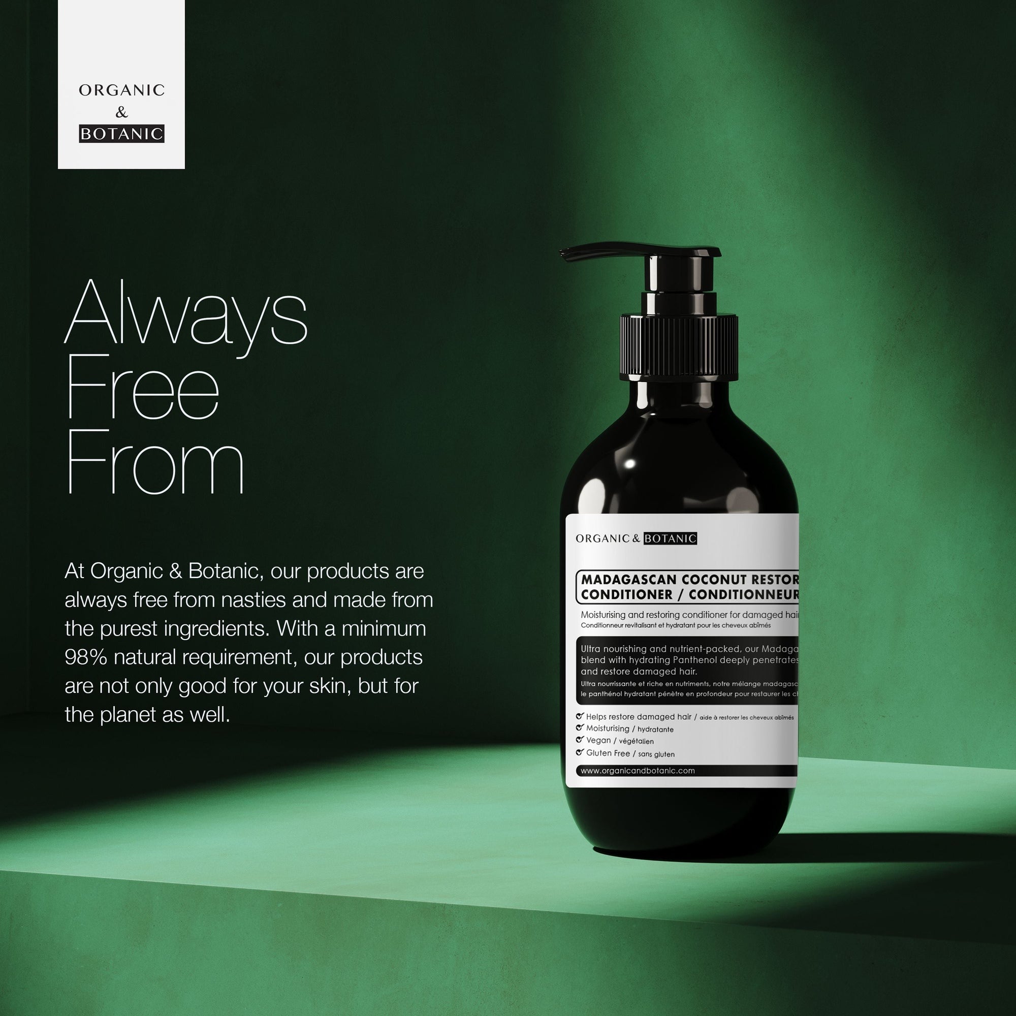 Madagaskar-Kokosnuss-Regenerationsspülung 500 ml x 2 Duo-Pack