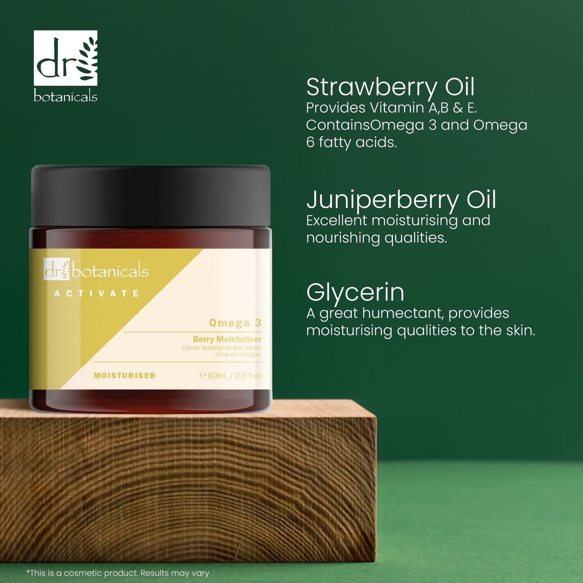 Activate Omega 3 Berry Feuchtigkeitscreme 60ml Doppel-Sparpackung