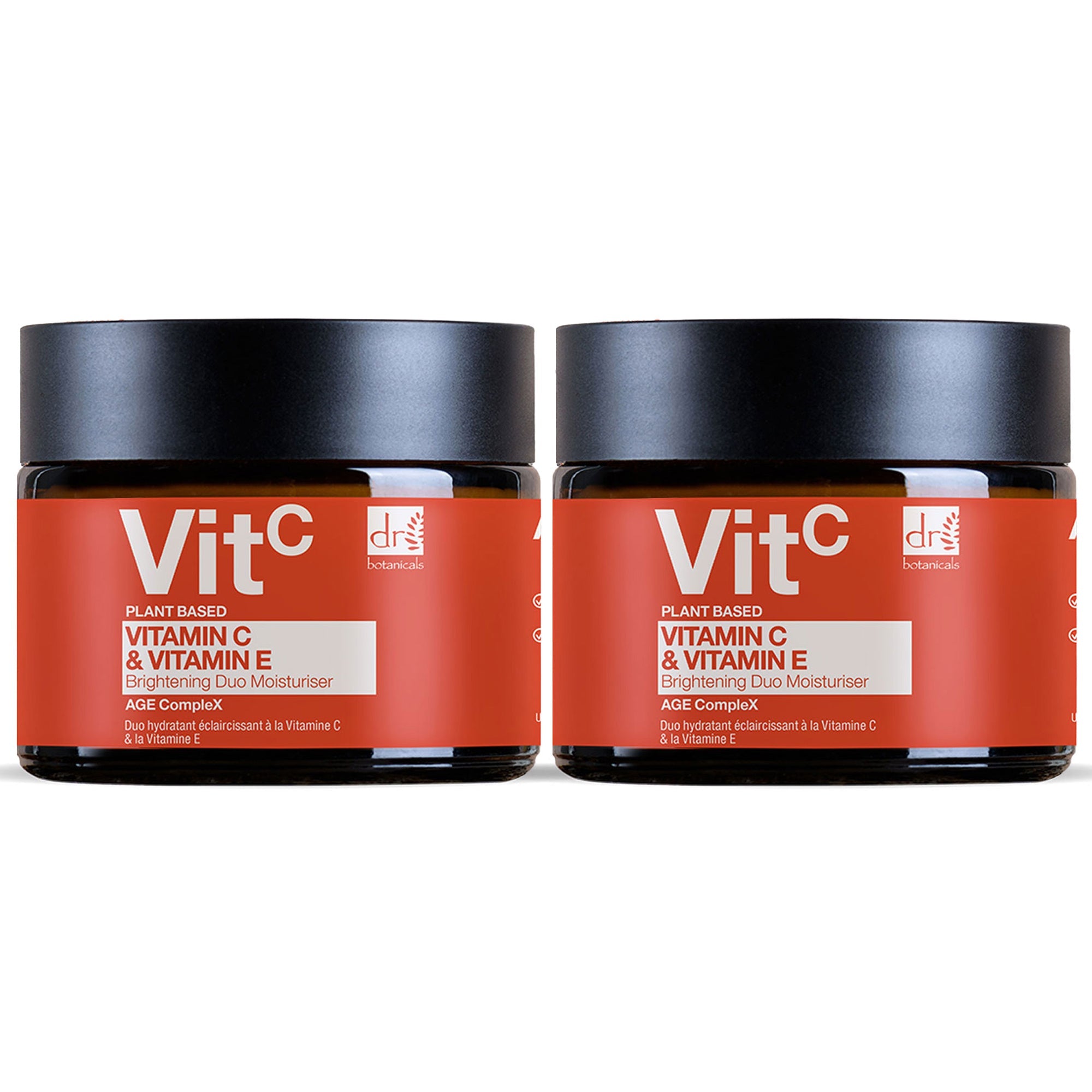 Vitamin C 1 % & Vitamin E Aufhellende Duo-Feuchtigkeitscreme 60 ml x 2 Duo-Pack
