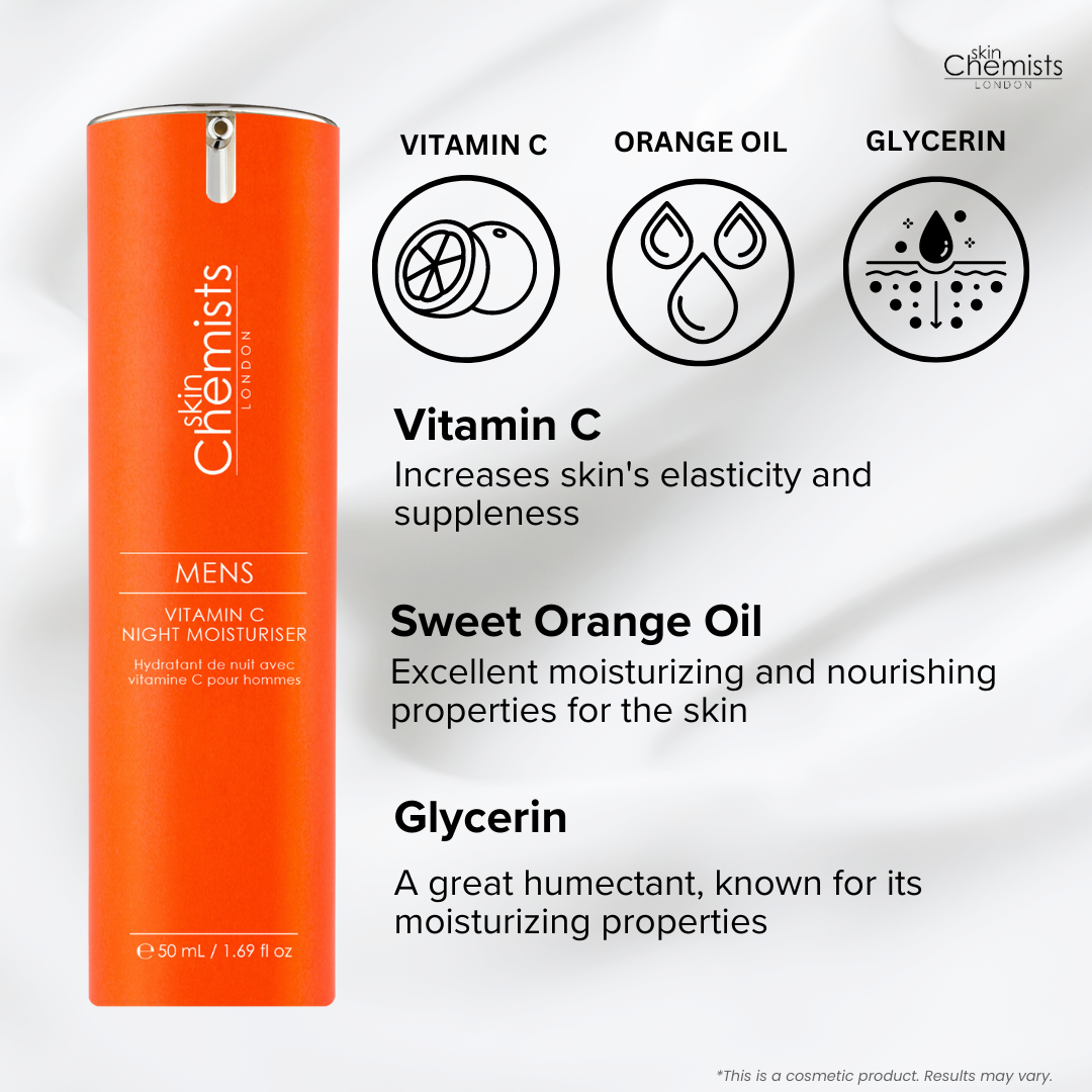 Vitamin-C-Nachtcreme für Männer, 50 ml