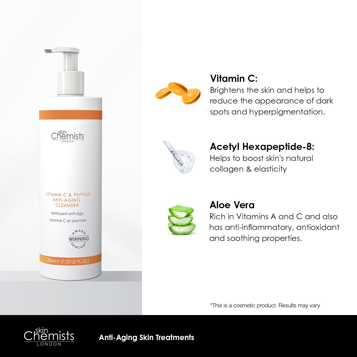 Vitamin C & Peptide Reinigungsgel 200ml Doppel-Sparpackung