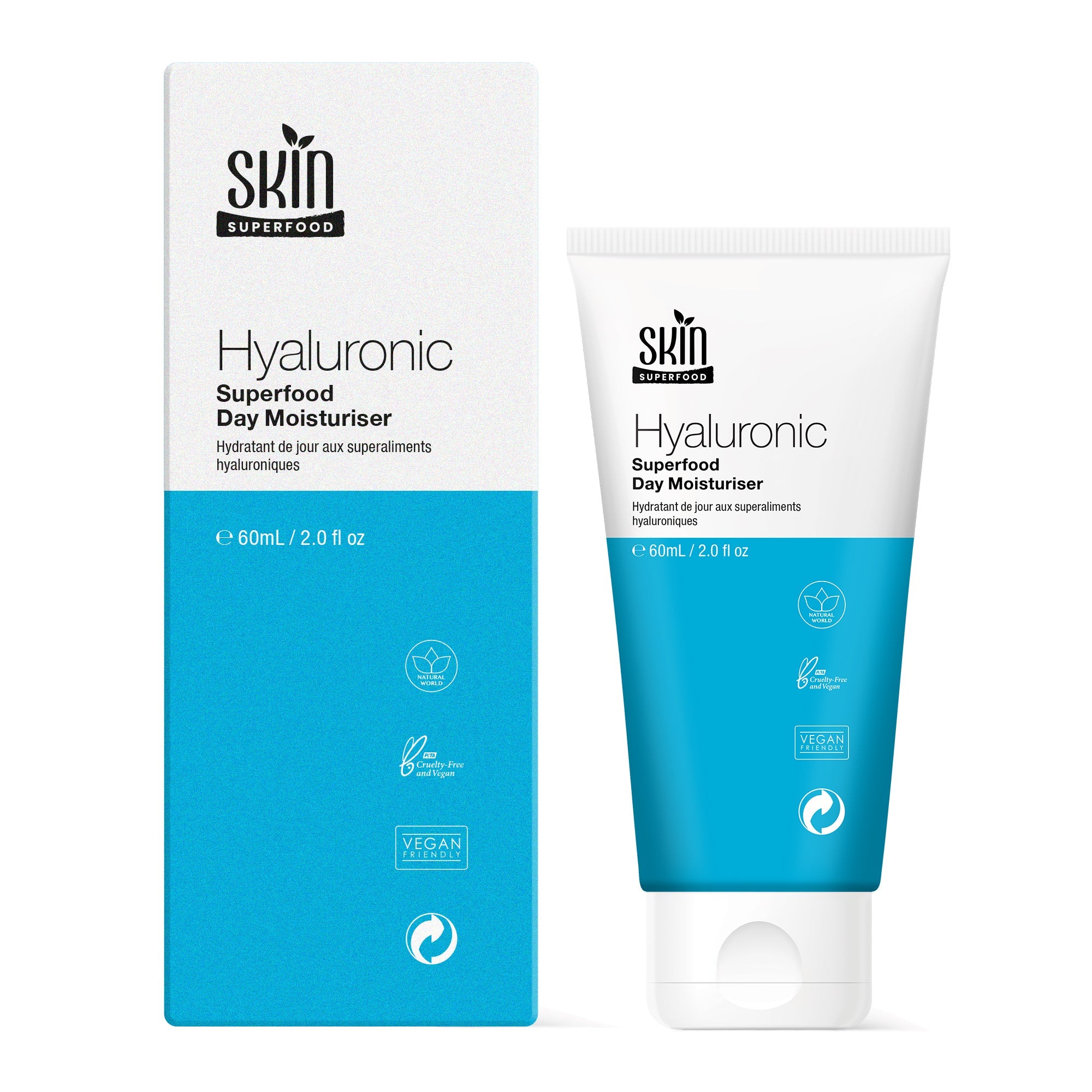 Crème de jour superaliment à l'acide hyaluronique 60 ml