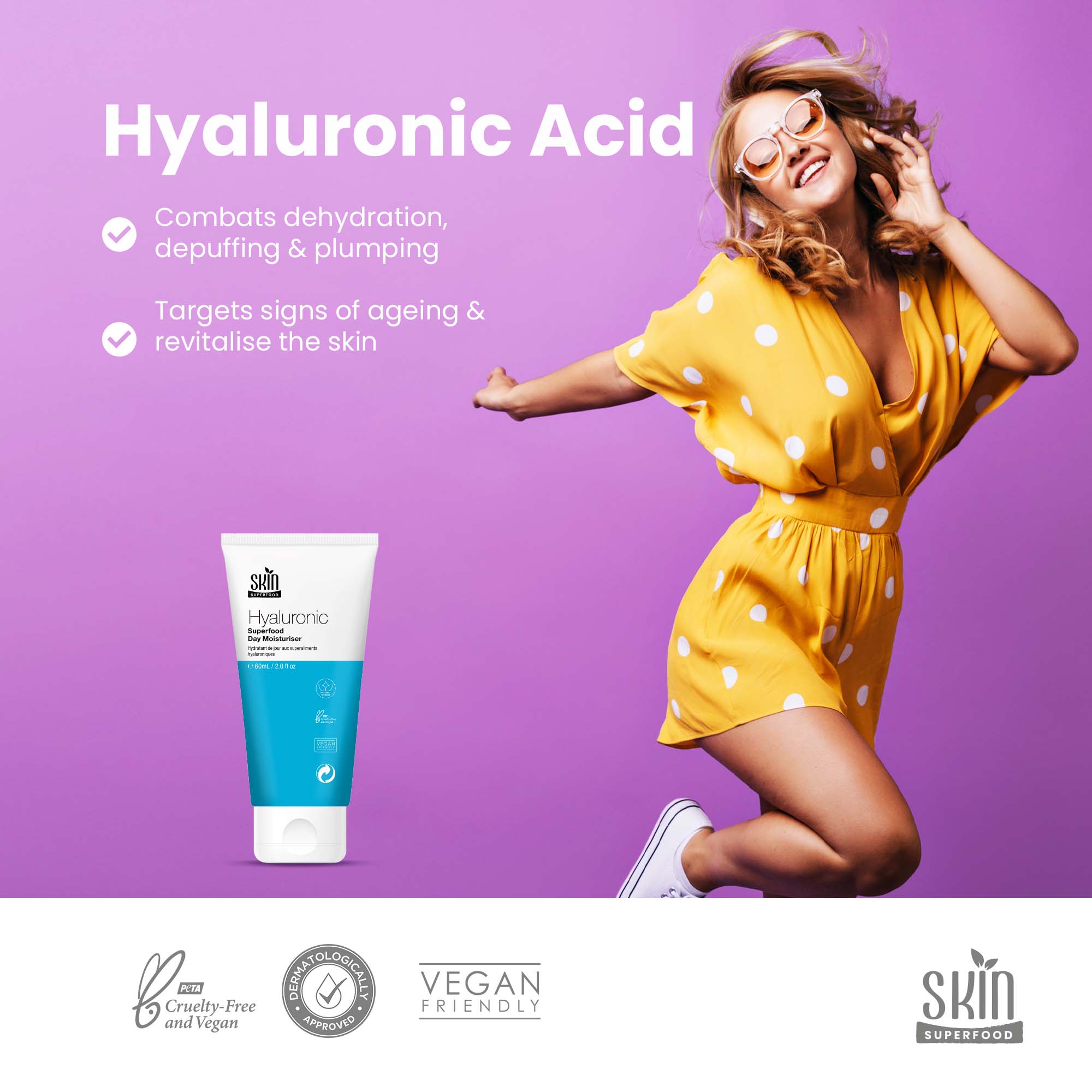 Hyaluronsäure-Superfood-Tagescreme 60 ml Doppelpack