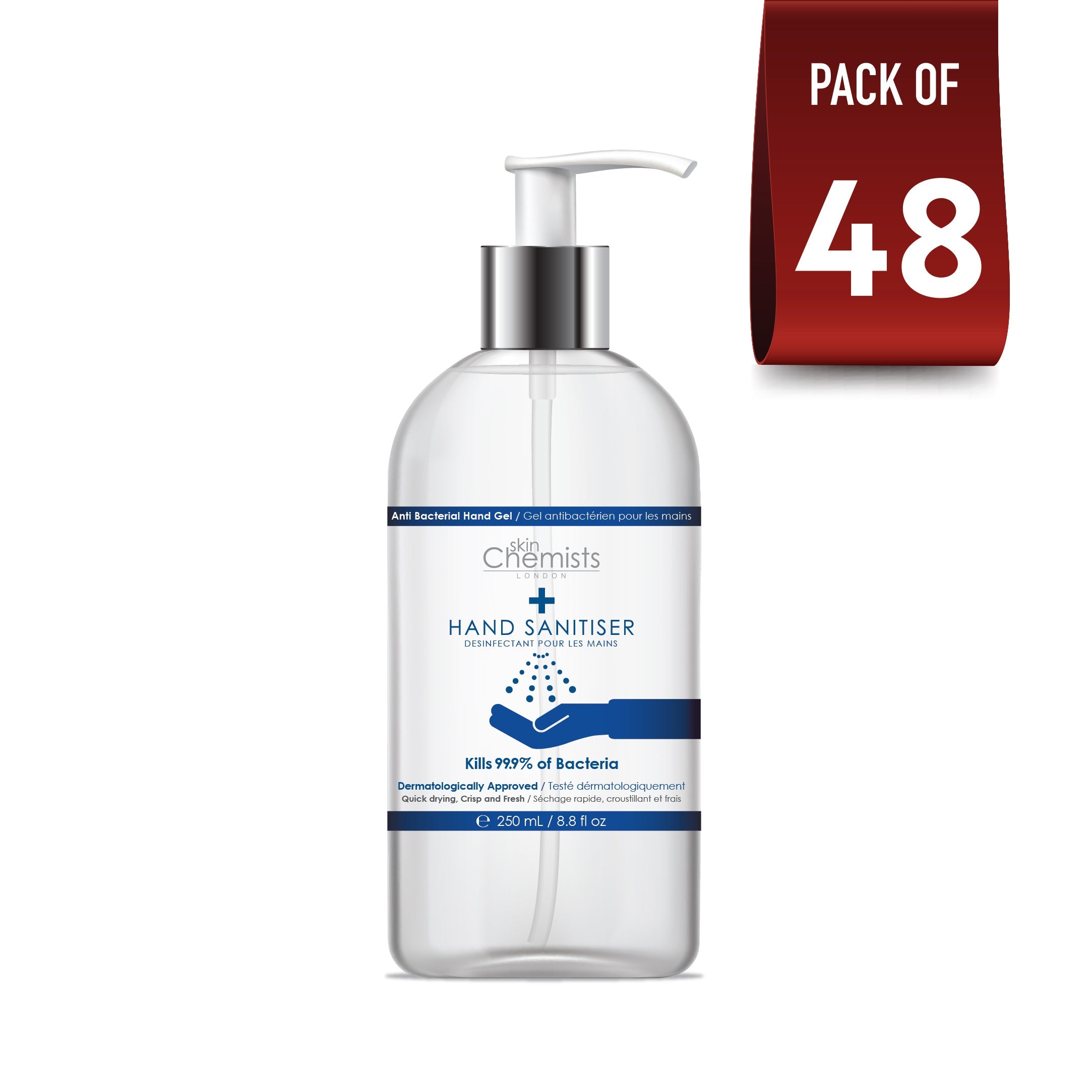 Handdesinfektionsmittel 250 ml, 48er-Packung