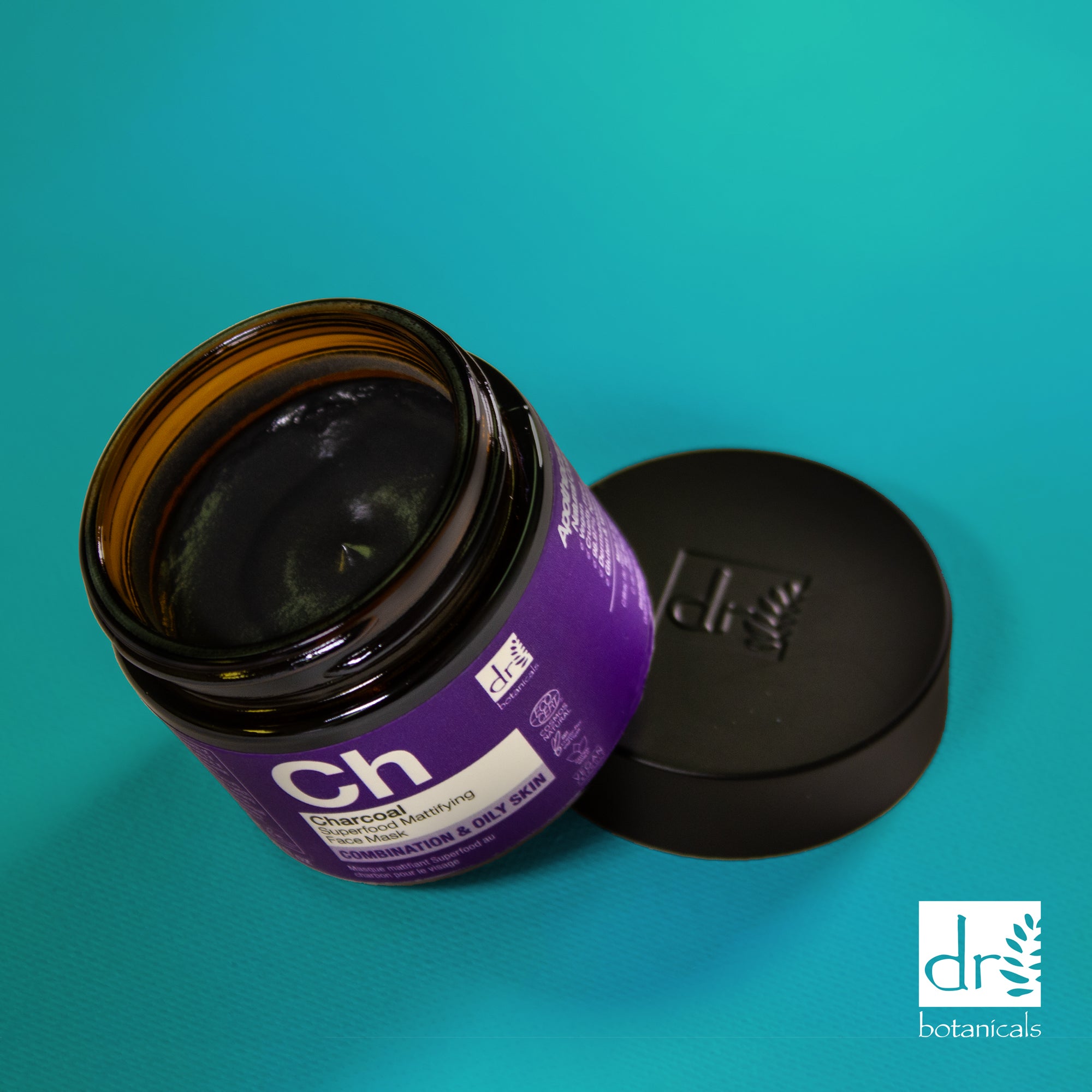 Masque visage matifiant au charbon actif 60 ml