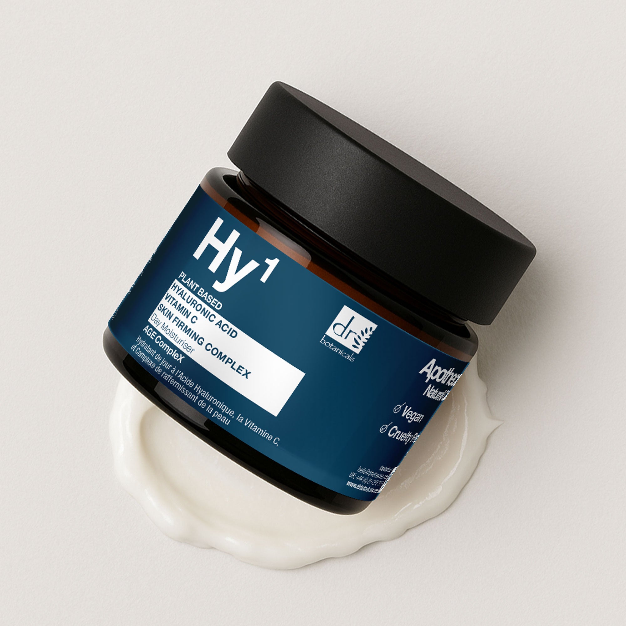 Hochwirksame Tagescreme mit 1 % Hyaluronsäure, 1 % Vitamin C und 1 % Hautstraffungskomplex, 60 ml