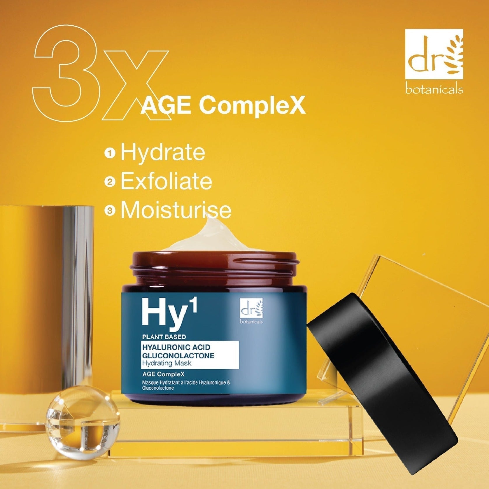 Hyaluronsäure 1 % & Gluconolacton Maske 60 ml