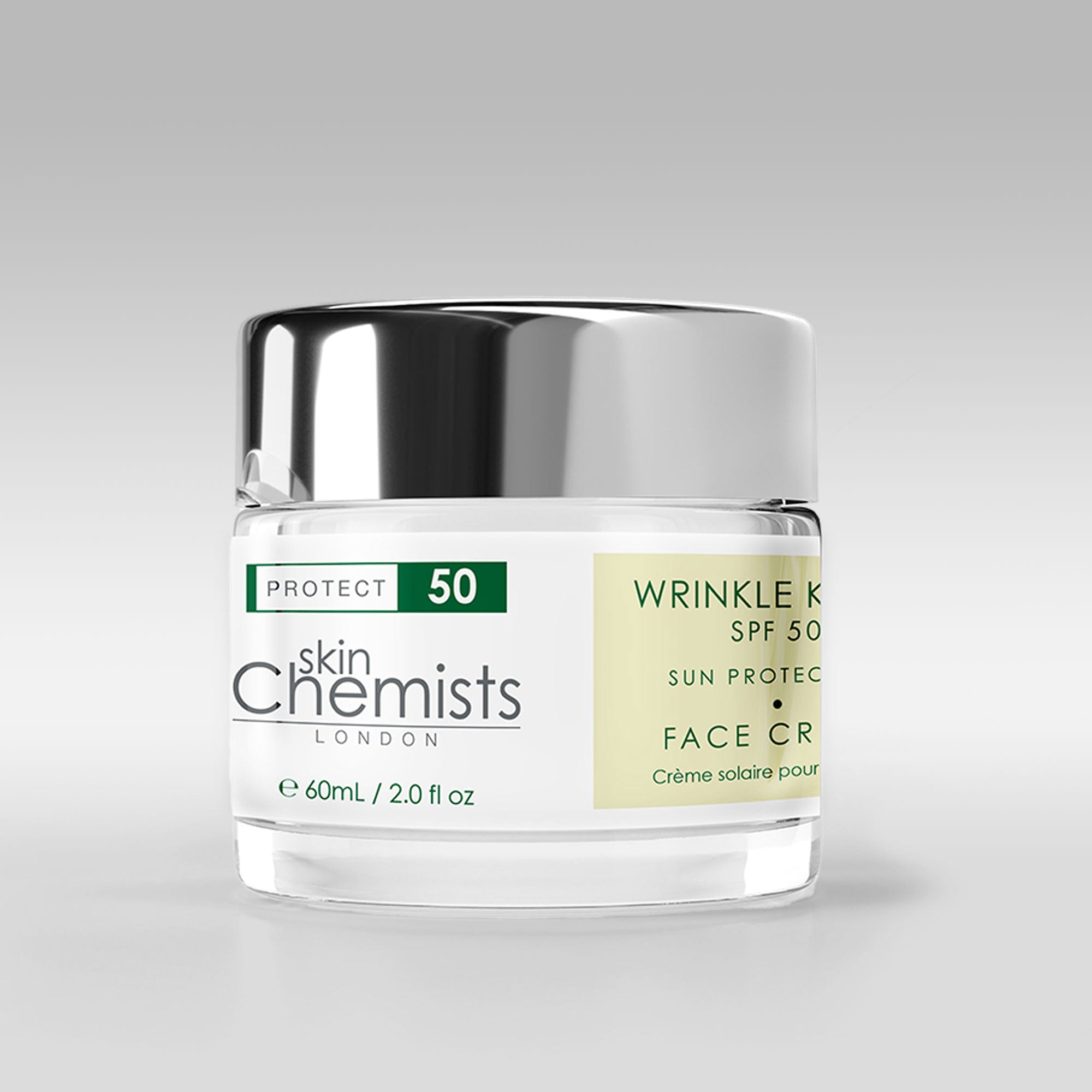 Faltenbekämpfende Tagescreme mit Sonnenschutz LSF 50, 60 ml