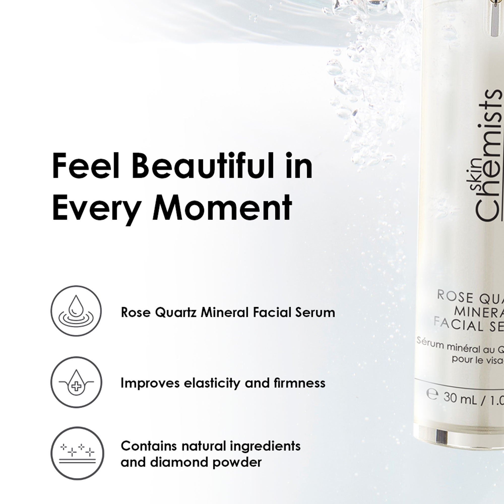 Anti-Aging Rosenquarz-Mineral-Gesichtsserum 30 ml