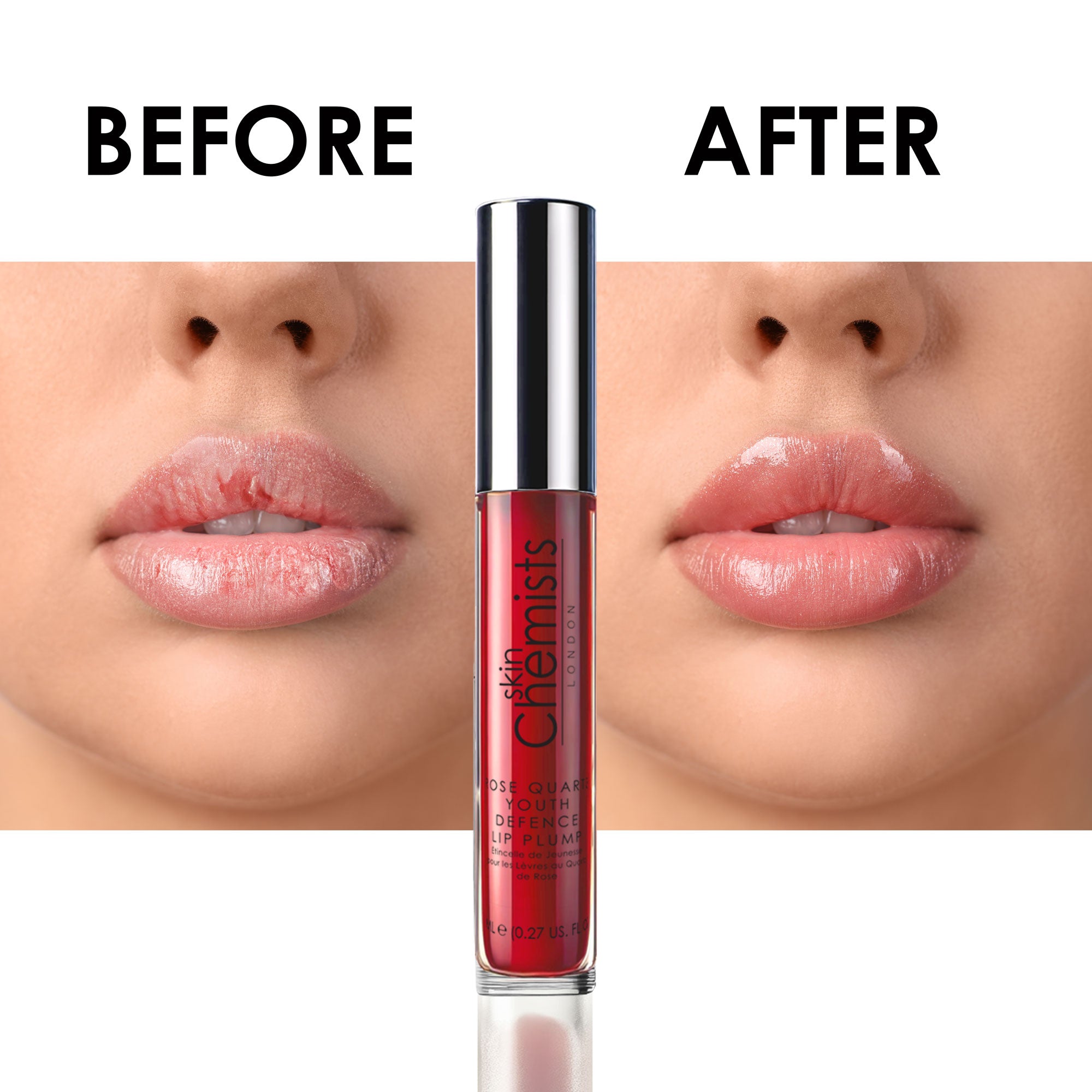 Lot de 2 repulpants pour les lèvres Rose Quartz Youth Defence 8 ml