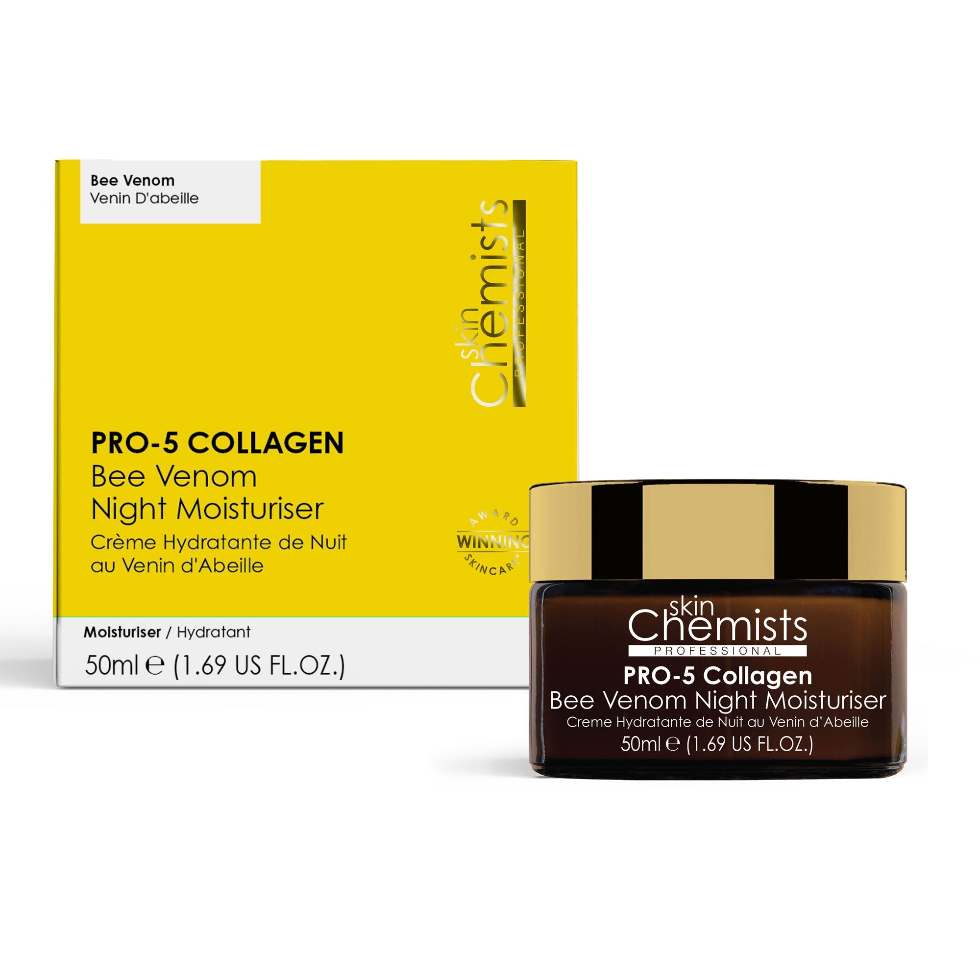 Pro-5 Collagen Bienengift Nachtcreme 50ml x 2 Duo-Pack