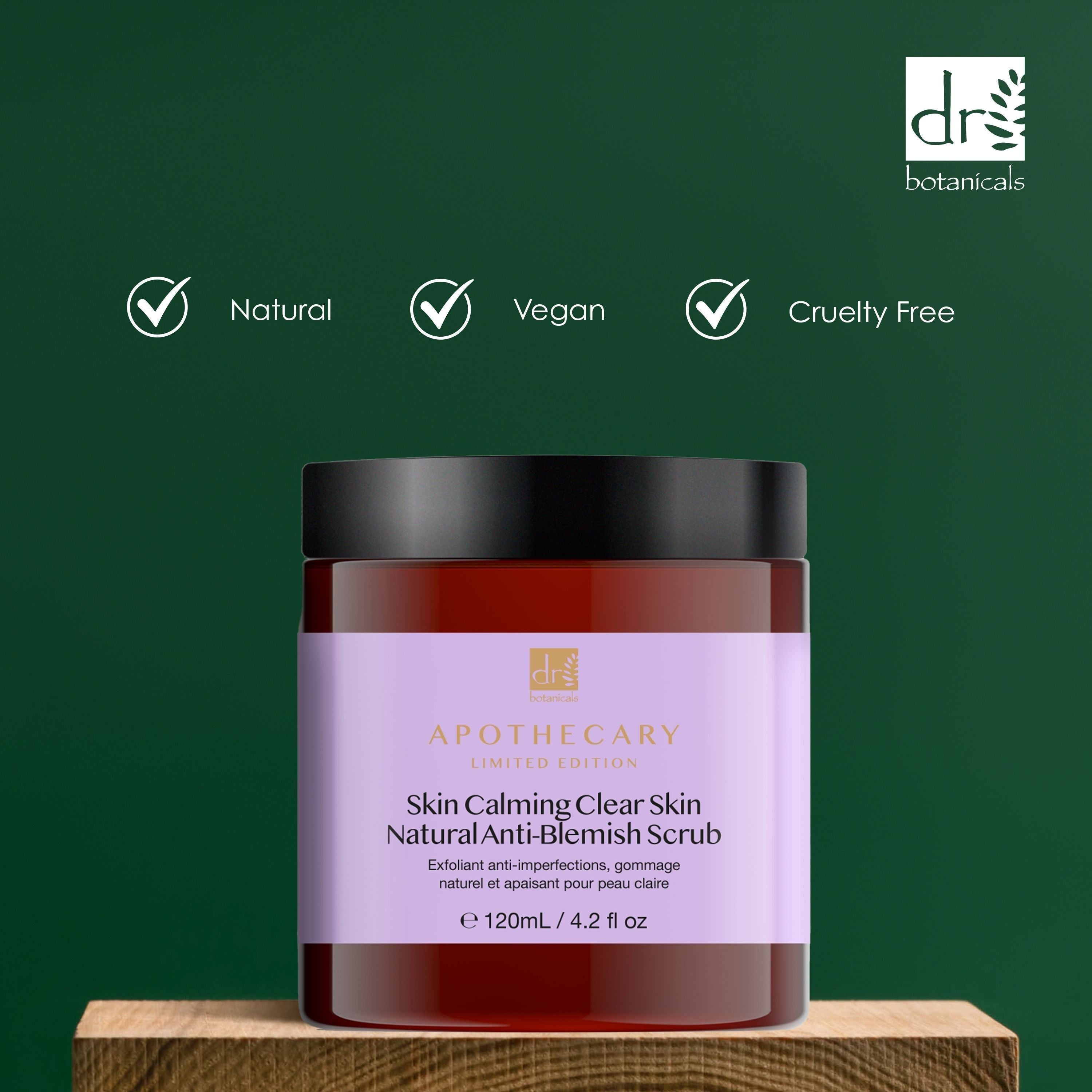 Skin Calming Clear Skin Natural Anti-Blemish Scrub 120ml Twin Value Savings Pack