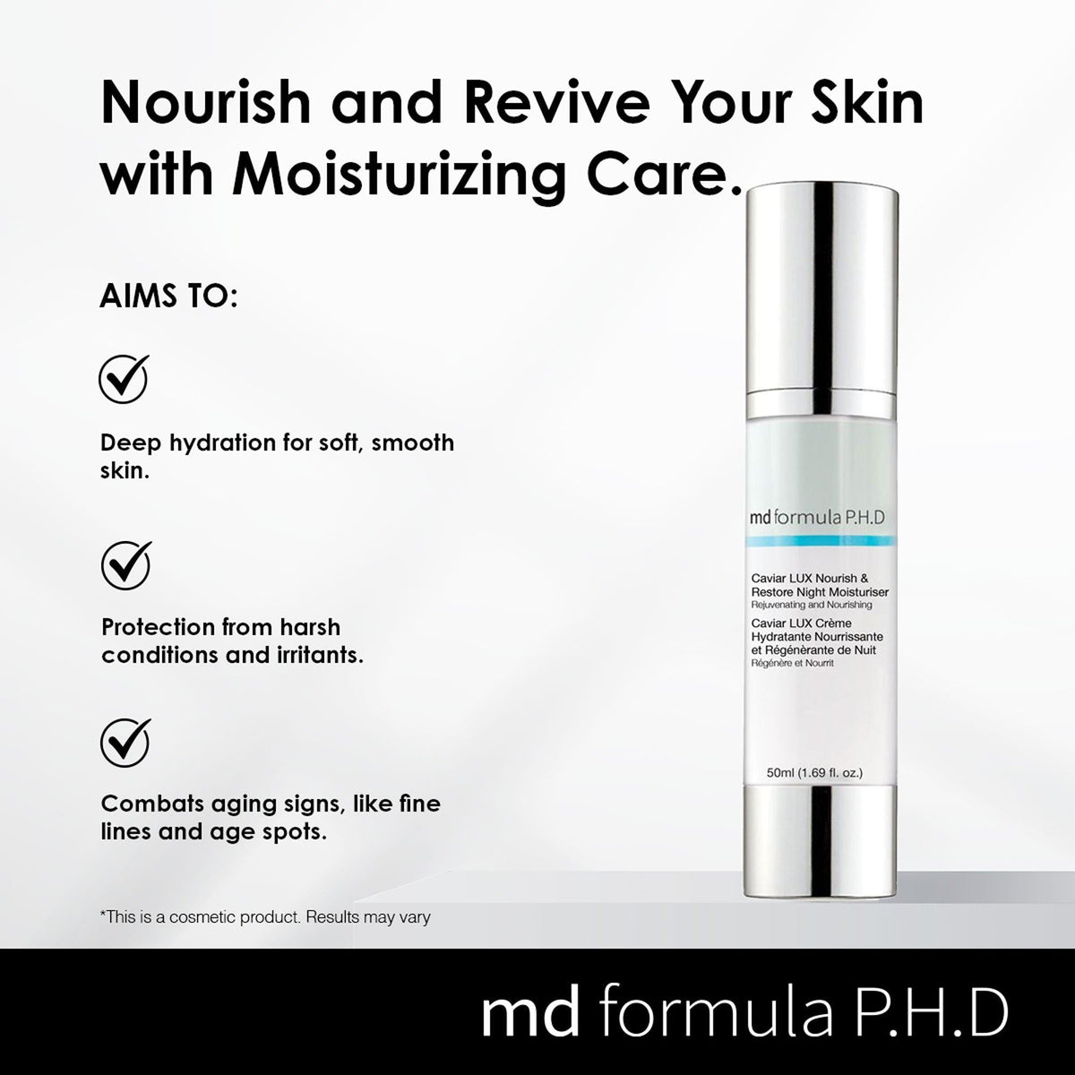 Caviar LUX Nourish & Restore Night Moisturiser 50ml - skinChemists