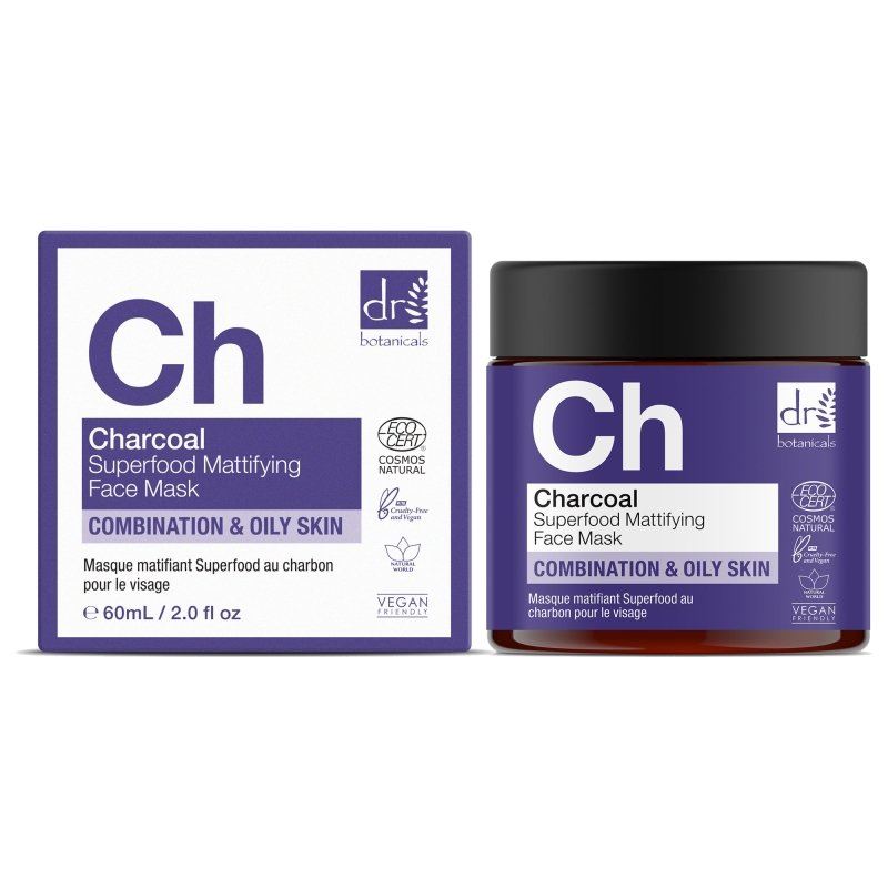 Anti-Aging-Gesichtsmasken-Duo mit Aktivkohle und Superfood