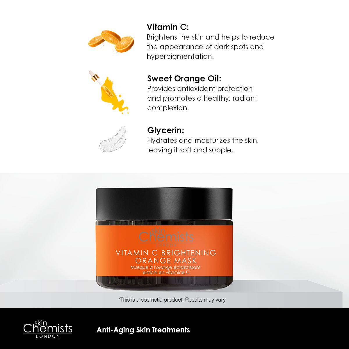 Vitamin C Brightening Orange Mask 50ml Twin Value Savings Pack