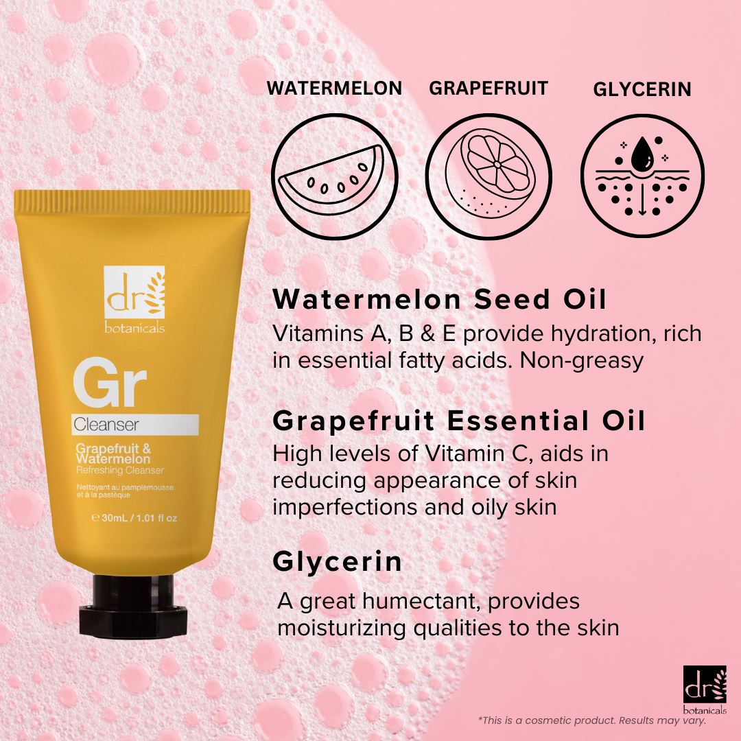 Erfrischendes Reinigungsgel mit Grapefruit und Wassermelone, 30 ml