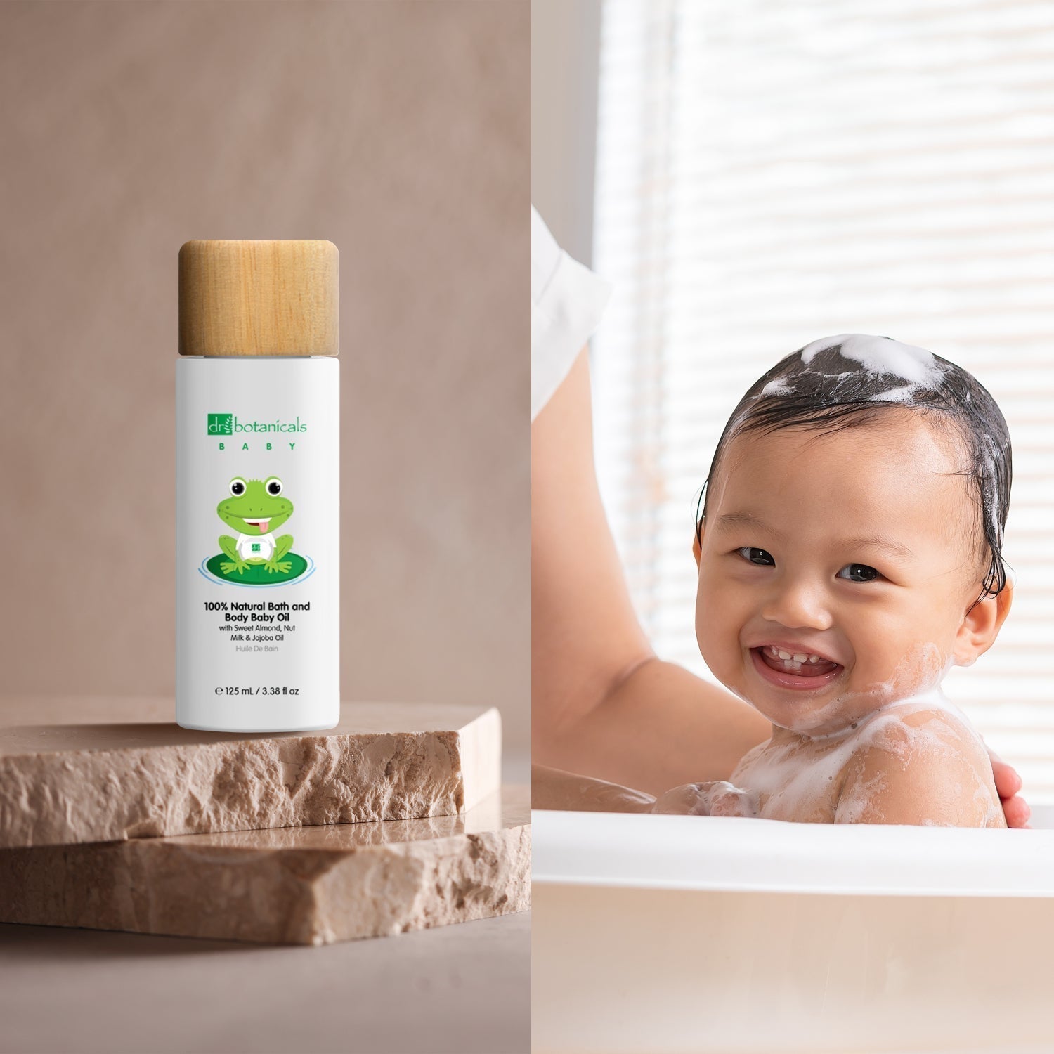Huile de jojoba relaxante pour le corps du bébé 125 ml