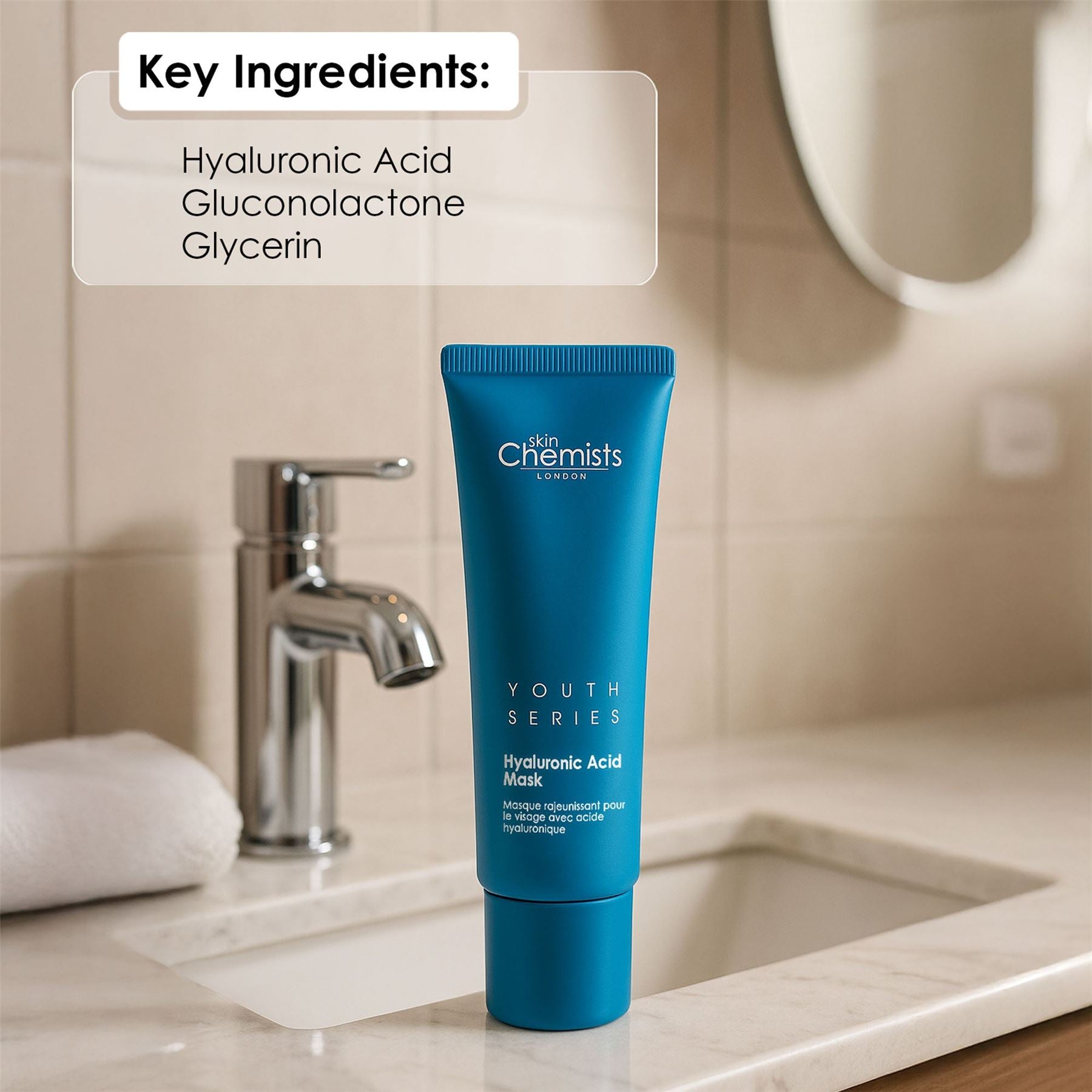 skinChemists 1% Hyaluronsäure-Maske 50ml