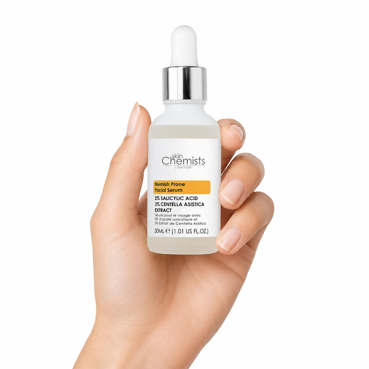 Gesichtsserum für zu Unreinheiten neigende Haut mit 2 % Salicylsäure und 3 % Centella asiatica 30ml